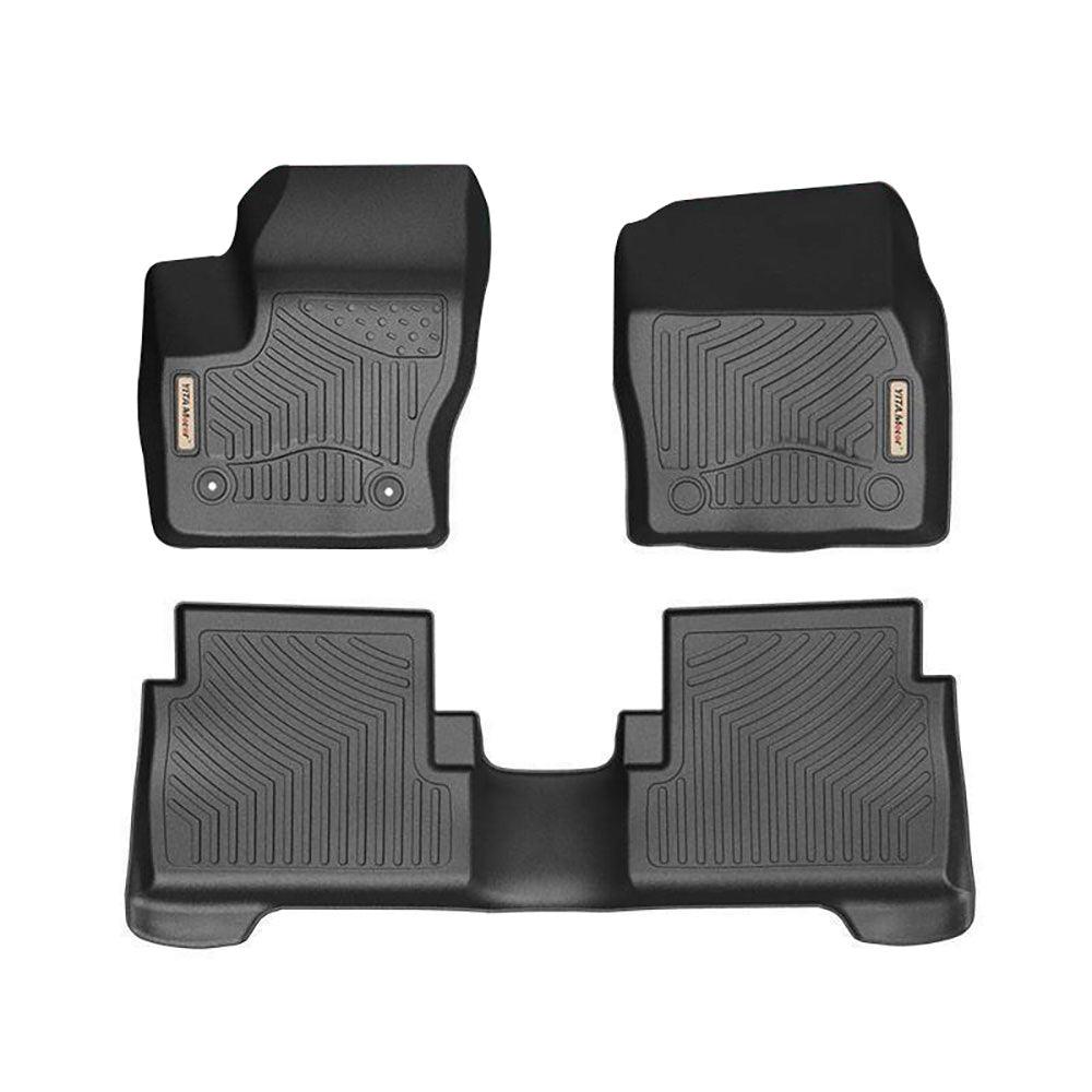 YITAMOTOR Floor Mats For 2013-2019 Ford Escape, 1st and 2nd Row All Weather Protection Floor Liners