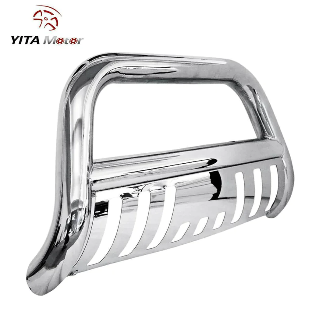 YITAMOTOR 2005-2015 Toyota Tacoma Bull Bar Front Bumper Stainless Brush Push Grill Guard