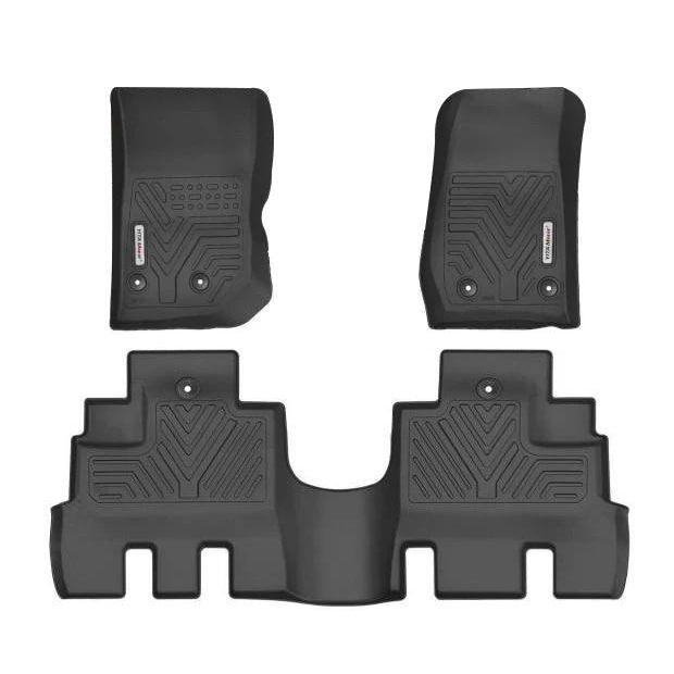 YITAMOTOR Floor Mats Floor Liners For Jeep Wrangler JK Unlimited 2014-2018, 1st & 2nd Row All Weather Protection