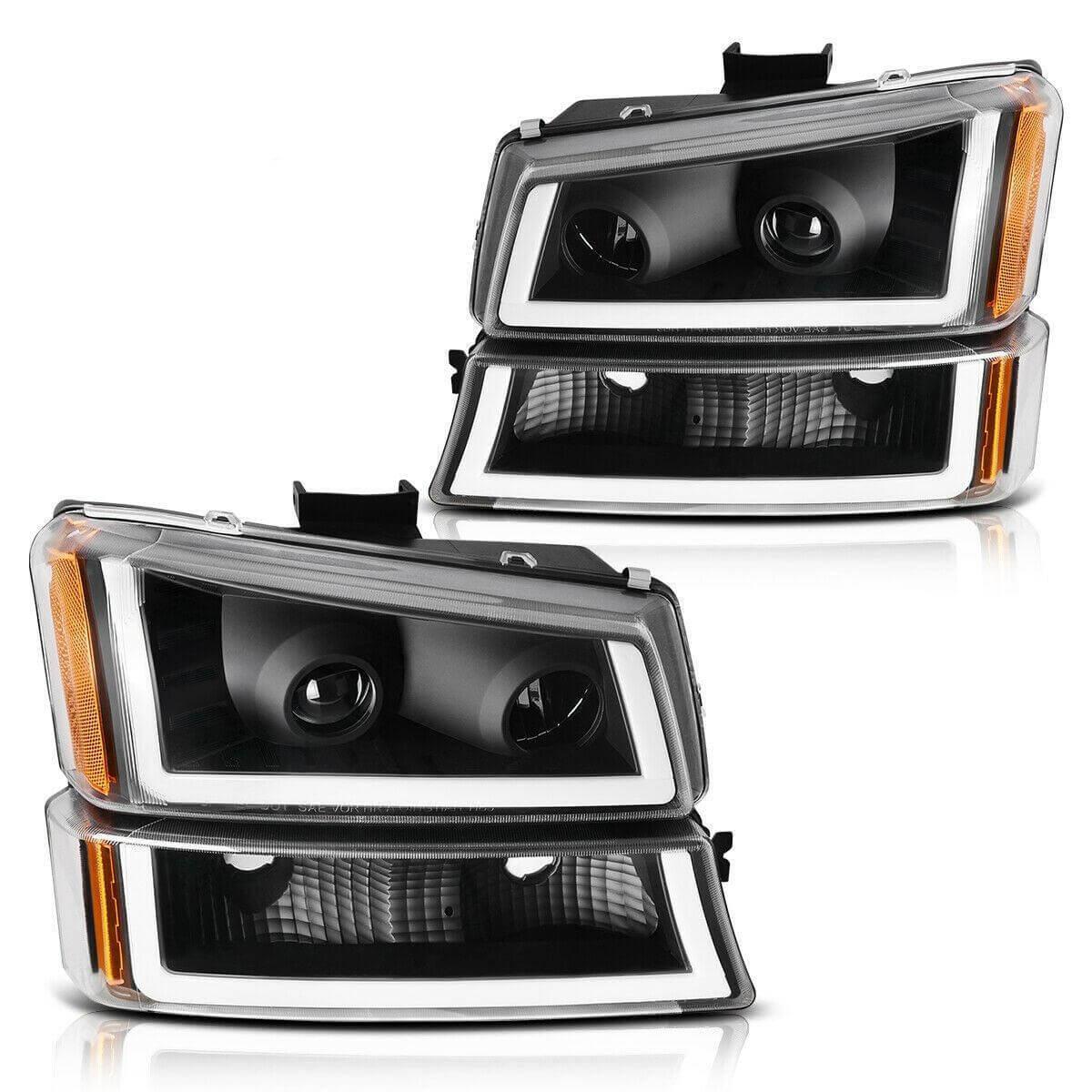 YITAMOTOR 2003-2006 Chevy Avalanche Silverado Projector Headlight Assembly