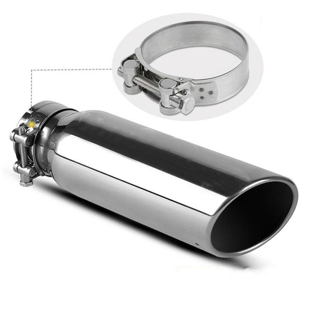 YITAMOTOR 3 Inch Inlet Exhaust Tip Chrome Polished Stainless Steel Exhaust Tailpipe Tip, Bolt on / Clamp On Design