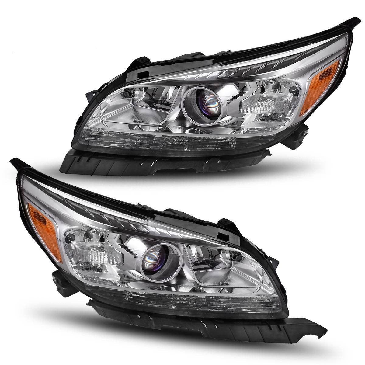 YITAMOTOR 2013-2015 Chevy Malibu Headlight Assembly Projector Headlamp Left+Right