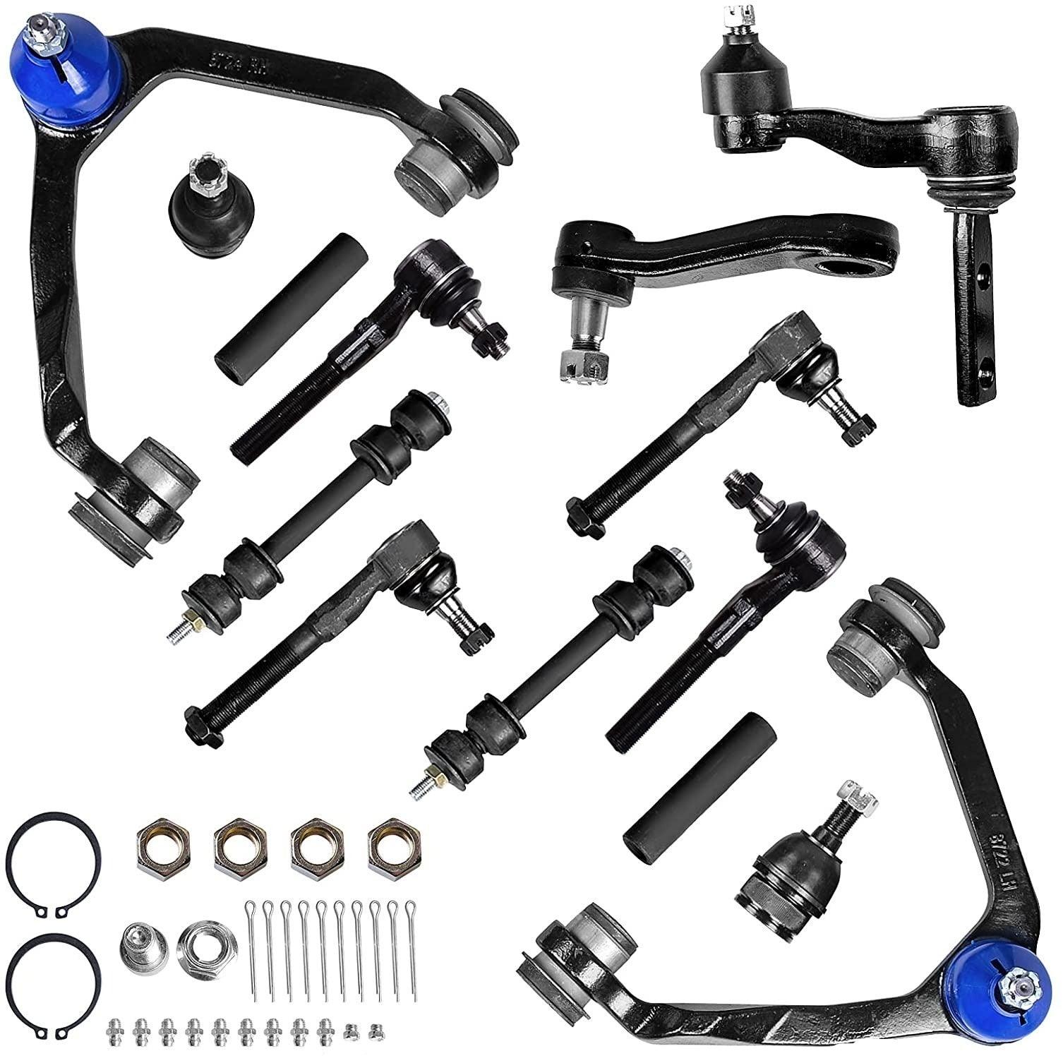 YITAMOTOR 14pcs 1997-2004 Ford Expedition/F-150/F-250 Front Upper & Front Lower Control Arm Kit