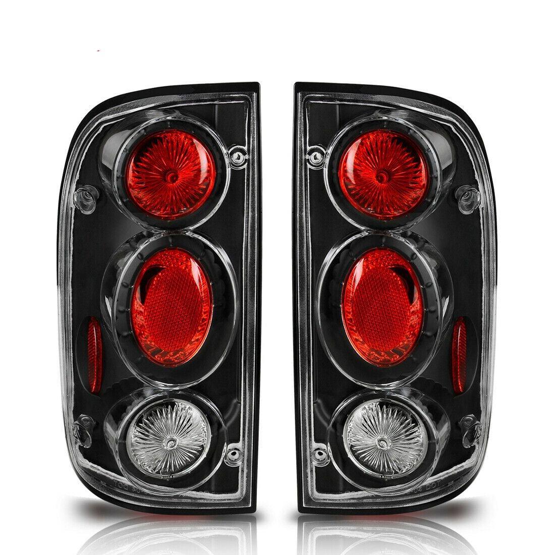 YITAMOTOR 2001-2004 Toyota Tacoma Black Clear Assembly Tail Lights & Rear Lamps