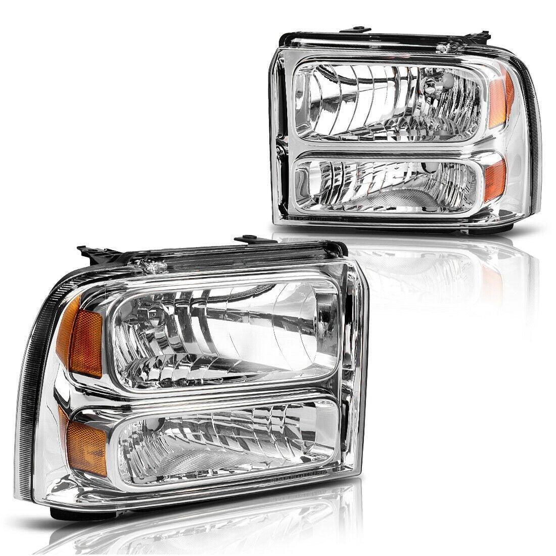 YITAMOTOR 05-07 Ford F250 F350 F450 F550 Super Duty/ 05 Ford Excursion Headlight Assembly OE Projector Headlamp