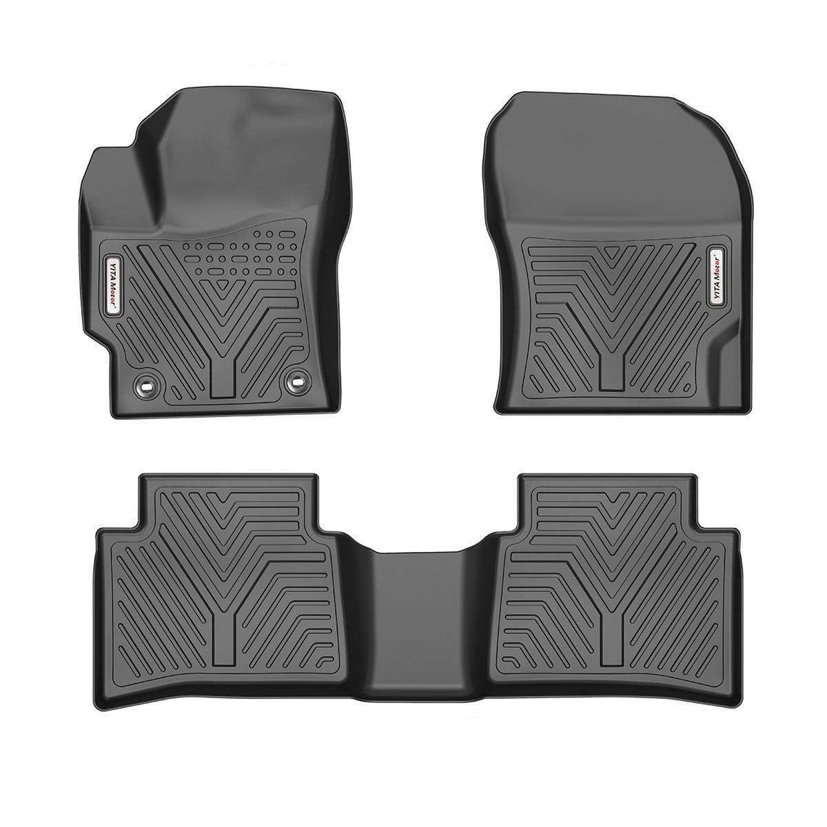 YITAMOTOR Floor Mats For 20-24 Toyota Corolla Hybrid LE, TPE Floor Liners 1st & 2nd Row All-Weather Protection