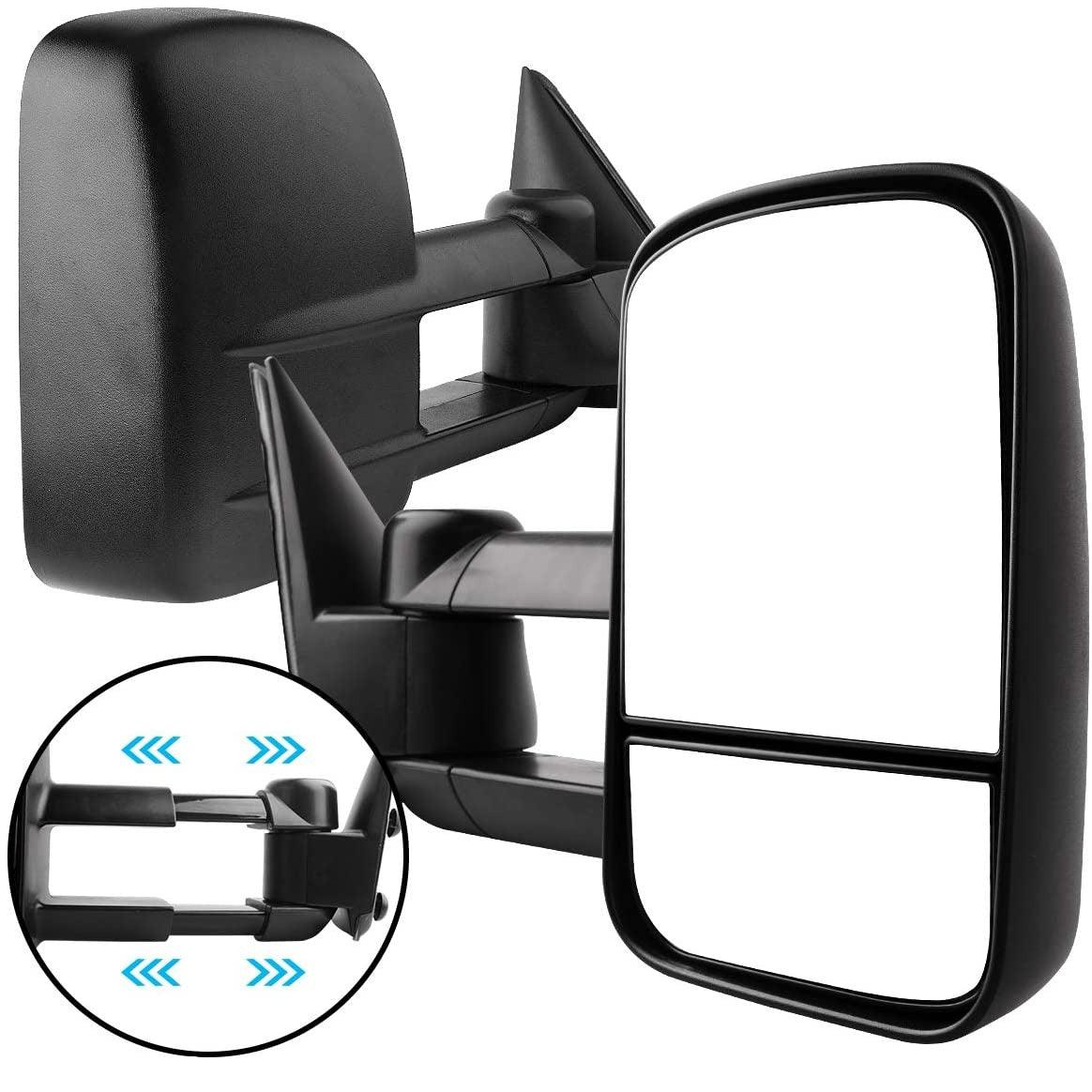 YITAMOTOR Towing Mirrors For 99-07 Chevy Silverado GMC 1500-3500(07 Classic Models ONLY),00-06 Suburban Tahoe Yukon