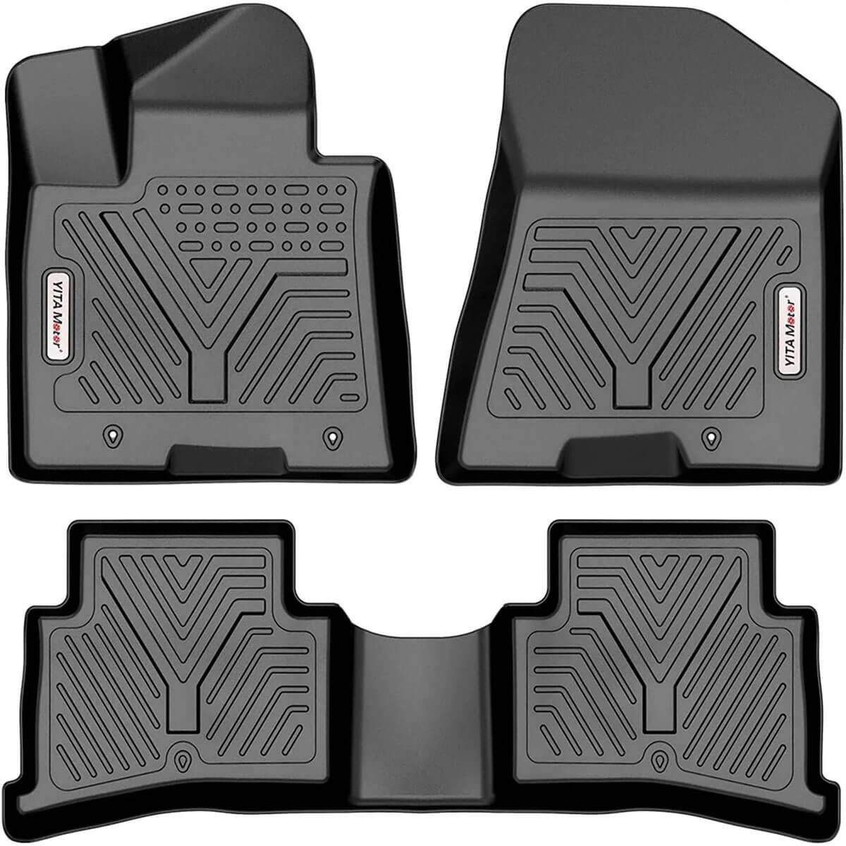 YITAMOTOR 17-22 Kia Sportage/19-21 Hyundai Tucson Floor Mats, 1st & 2nd Row Floor Liners All-Weather Protection