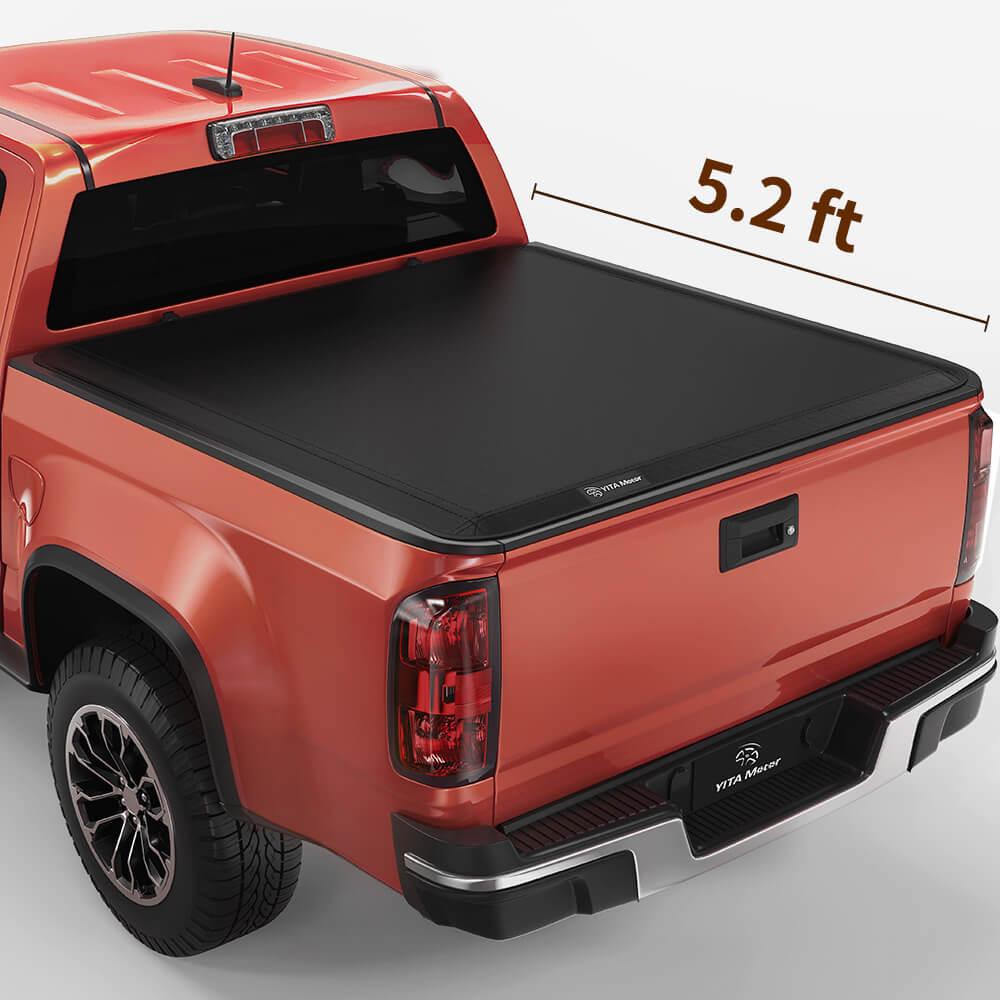 YITAMOTOR Soft Tri-fold 2015-2024 Chevy Colorado/GMC Canyon, Fleetside 5.2 ft Bed Truck Bed Tonneau Cover