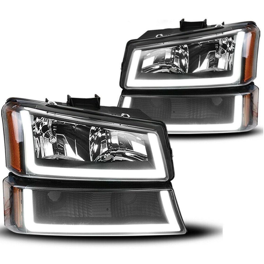 YITAMOTOR LED DRL 2003-2007 Chevy Silverado Headlights