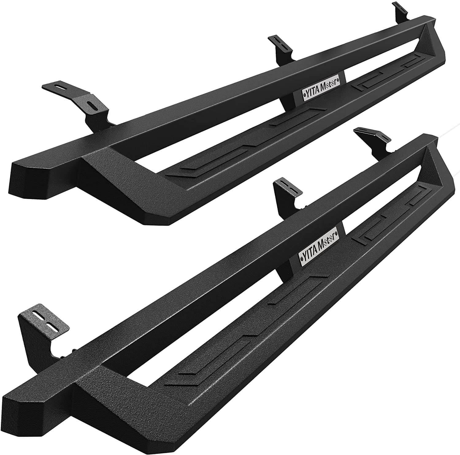 YITAMOTOR Running Boards FOR 2005-2023 Toyota Tacoma Double Cab, Black Powder Coated Nerf Bars