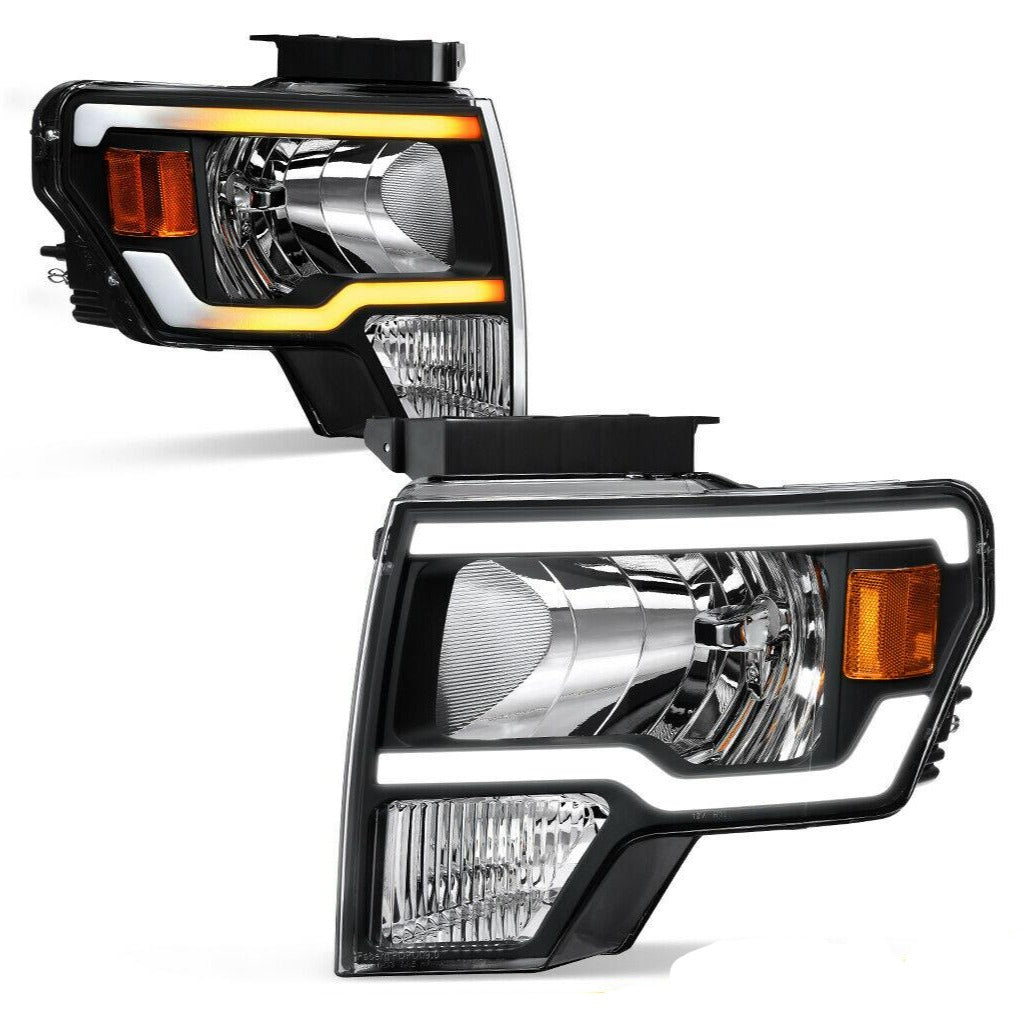 YITAMOTOR Switchback LED DRL 2009-2014 Ford F150 Headlights Assembly