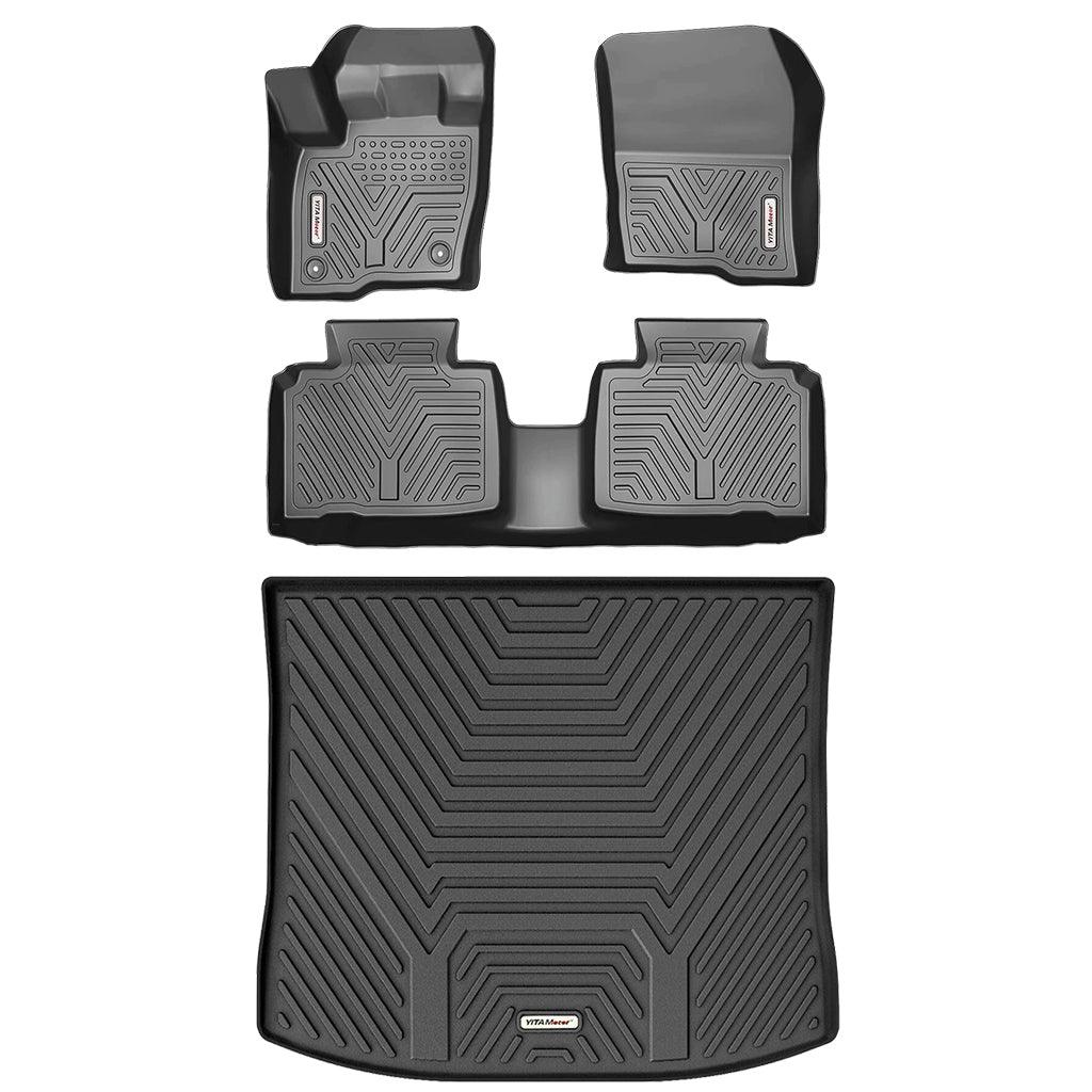 YITAMOTOR Floor Mats Cargo Liners for 2015-2024 Ford Edge Front Rear TPE All Weather 4pcs