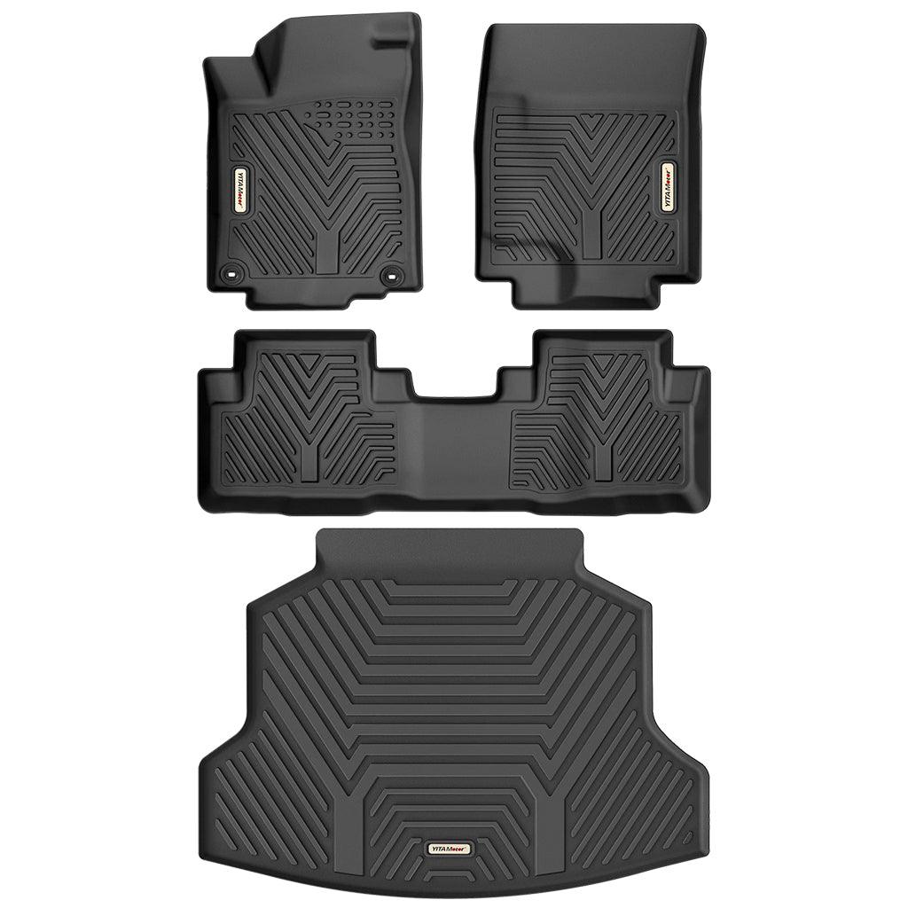 YITAMOTOR 2012-2016 Honda CR-V Cargo Liner Floor Mats, Custom-Fit Black TPE Floor Liners, All-Weather Protection