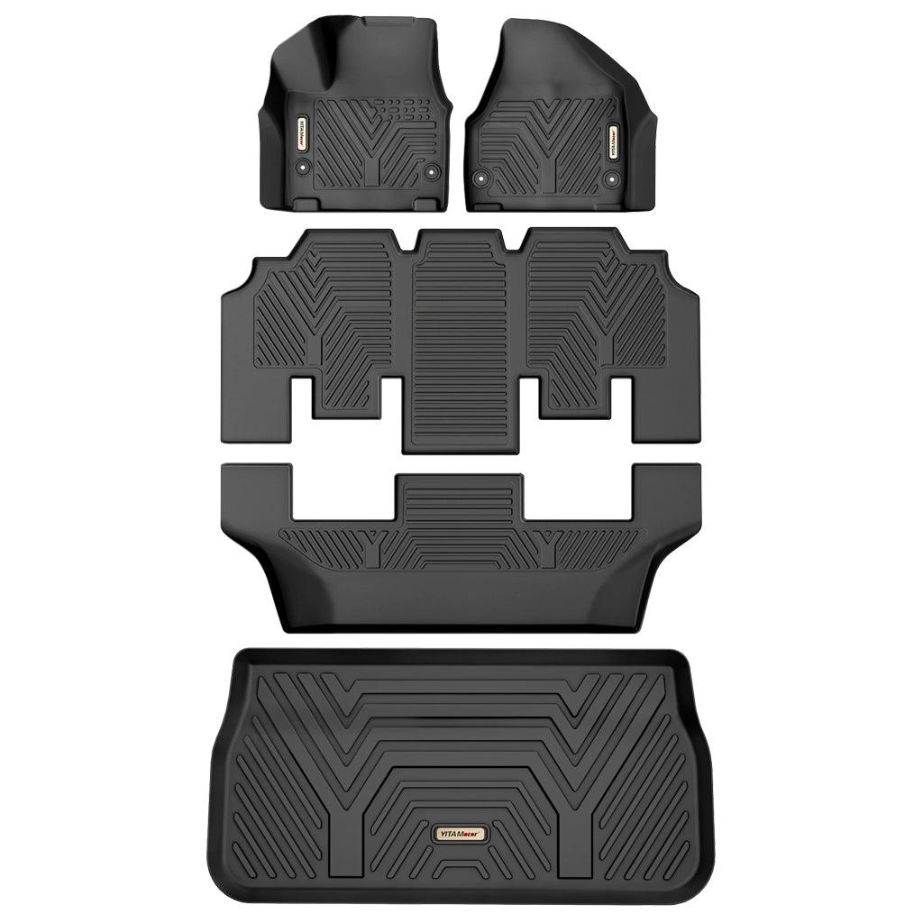 YITAMOTOR 2017-2021 Chrysler Pacifica (No Hybrid Models) Cargo Liner Floor Mats, All-Weather Protection