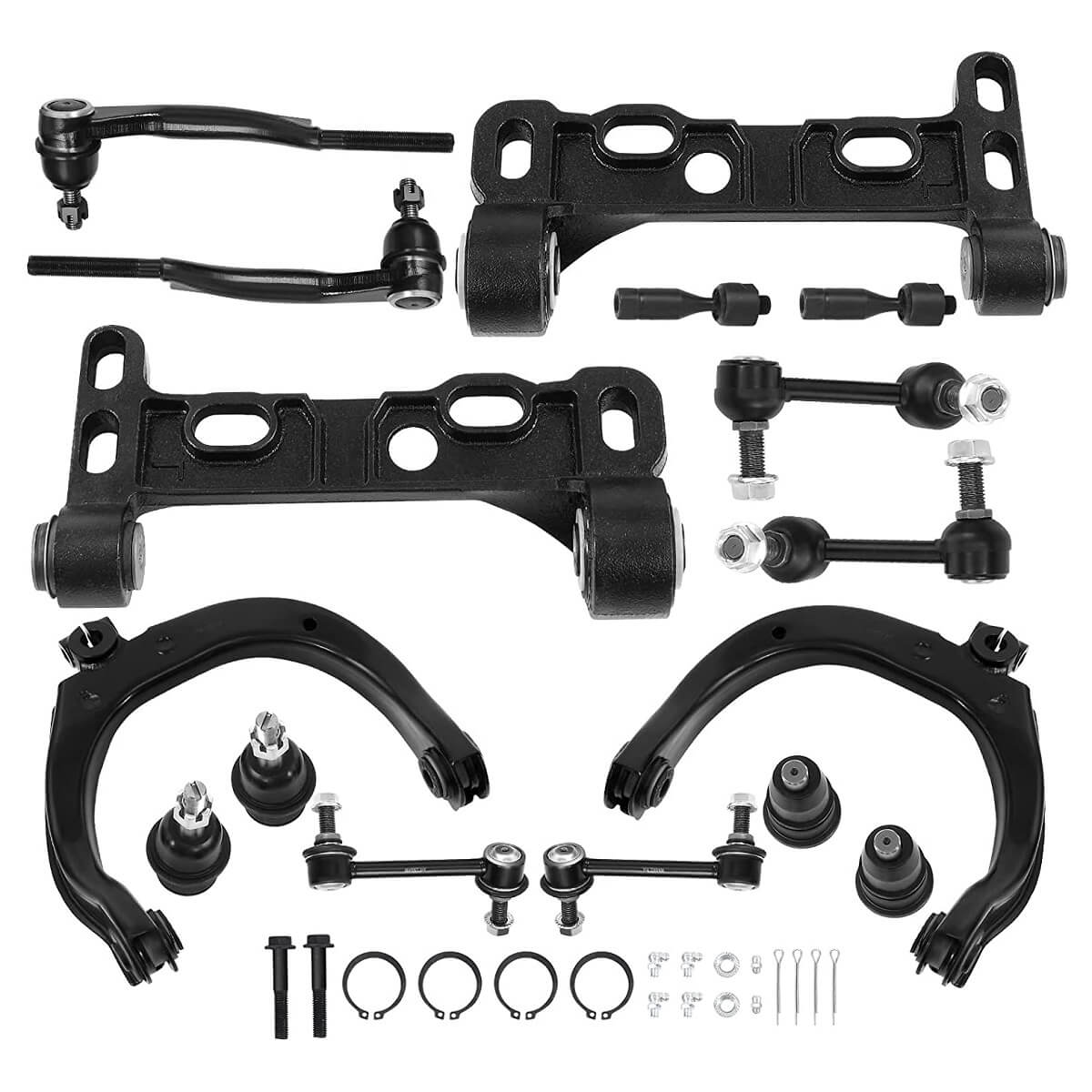 YITAMOTOR Front Upper & Front Lower Control Arm Kit 2004-2007 Buick Rainier, 2004-2007 Chevy Trailblazer (EXT), 2004-2008 GMC Envoy XL XUV