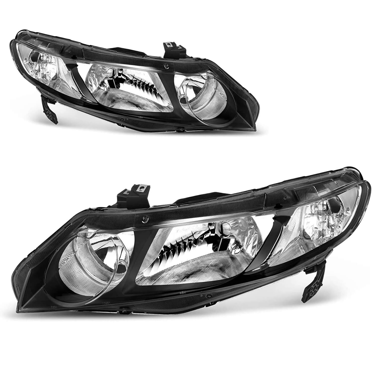 YITAMOTOR 2006-2011 Honda Civic Sedan 4-Door Headlight Assembly Clear Lens