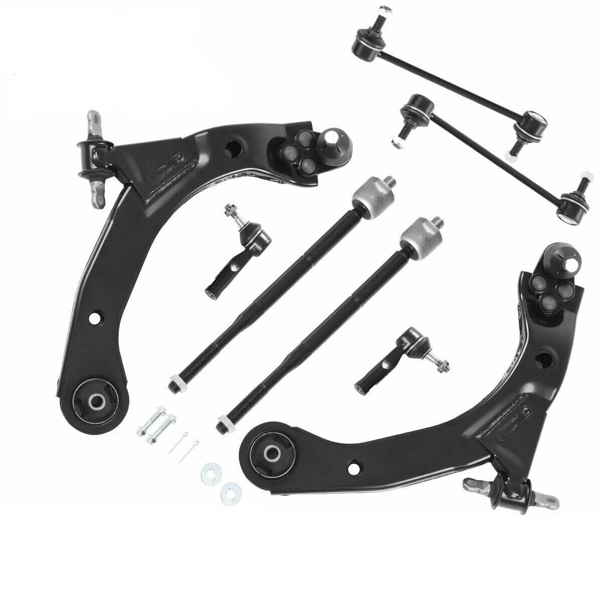 YITAMOTOR 2005-2010 Chevy Cobalt / HHR, Pontiac G5, Pontiac Pursuit Front Control Arm, Sway Bar Link, Tie Rod Assembly