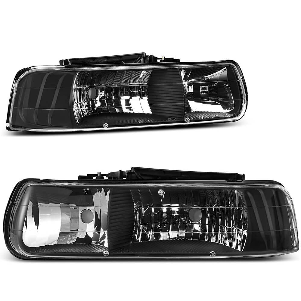 YITAMOTOR 1999-2002 Chevy Silverado 2000-2006 Chevy Tahoe Suburban Headlight Assembly without Bumper Lights