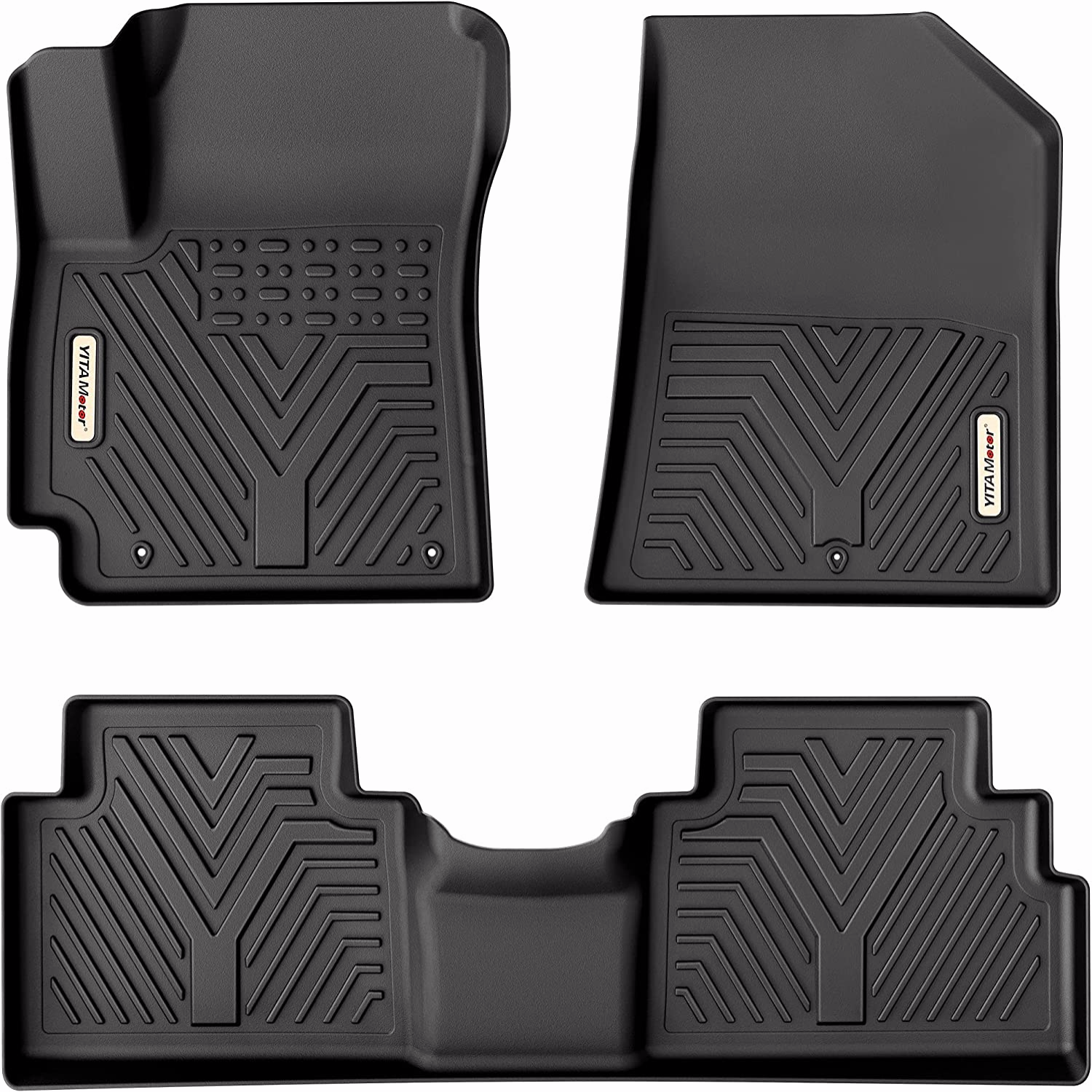 YITAMOTOR 2020-2024 Kia Soul Floor Mats, 1st & 2nd Row All-Weather Protection