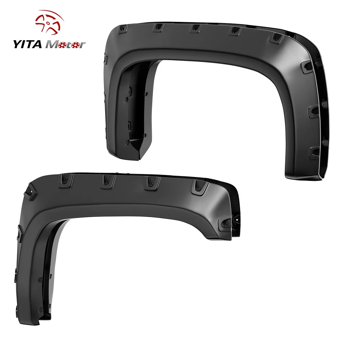 YITAMOTOR 2007-2013 Chevy Silverado 1500, 2007-2014 2500HD 3500HD, 6.5 & 8.1Ft Bed Fender Flares