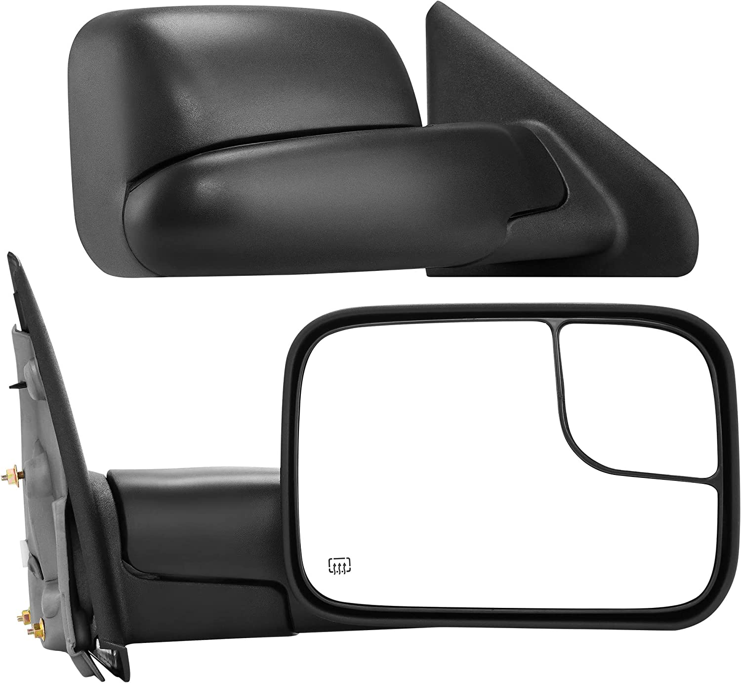 YITAMOTOR 2005-2015 Toyota Tacoma Tow Mirrors, Power Adjustable Heated Rear Side Mirrors