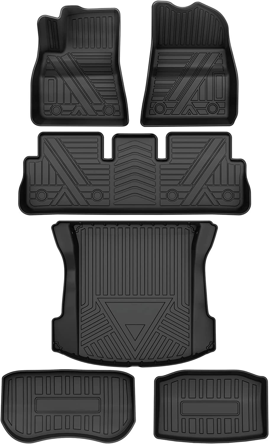 YITAMOTOR 2020-2023 Tesla Model 3 Floor Mats Set, Custom Fit All Weather Protection