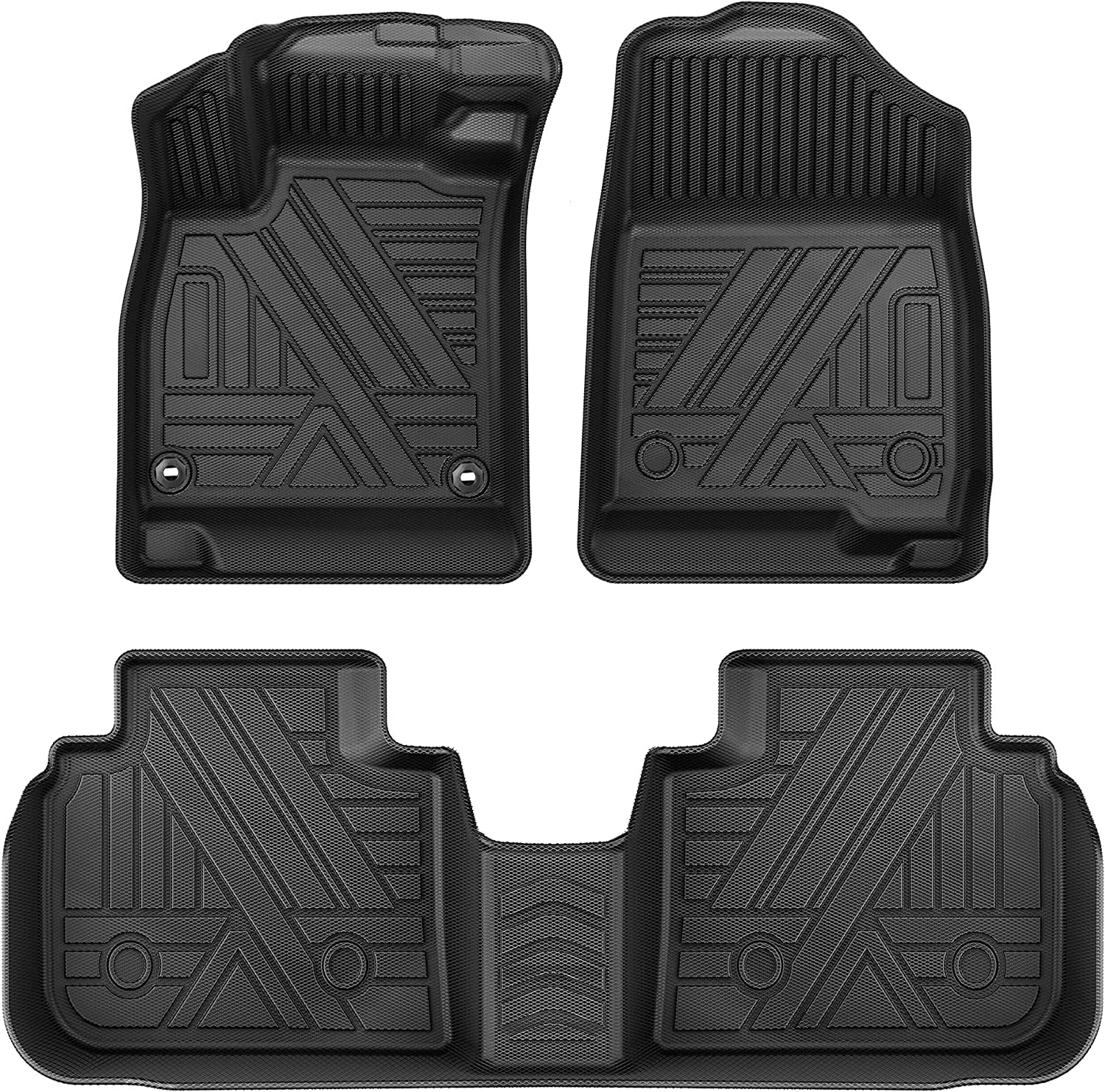 YITAMOTOR 2018-2022 Honda Accord Floor Mats, 3D Custom Fit All Weather TPE Car Mats