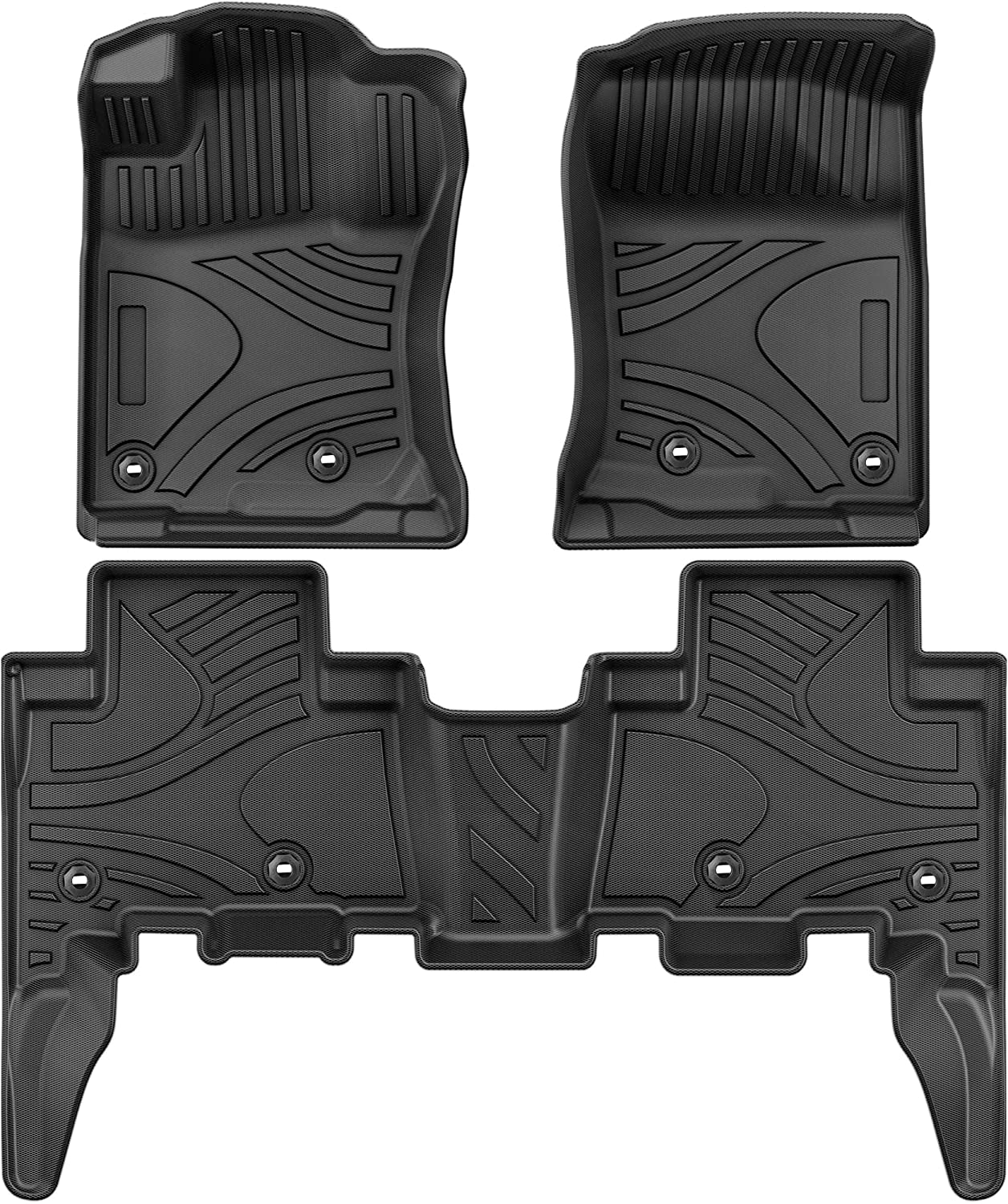 YITAMOTOR 2013-2022 Toyota 4Runner / 2014-2022 Lexus GX460 Floor Mats, Custom Fit All Weather Guard