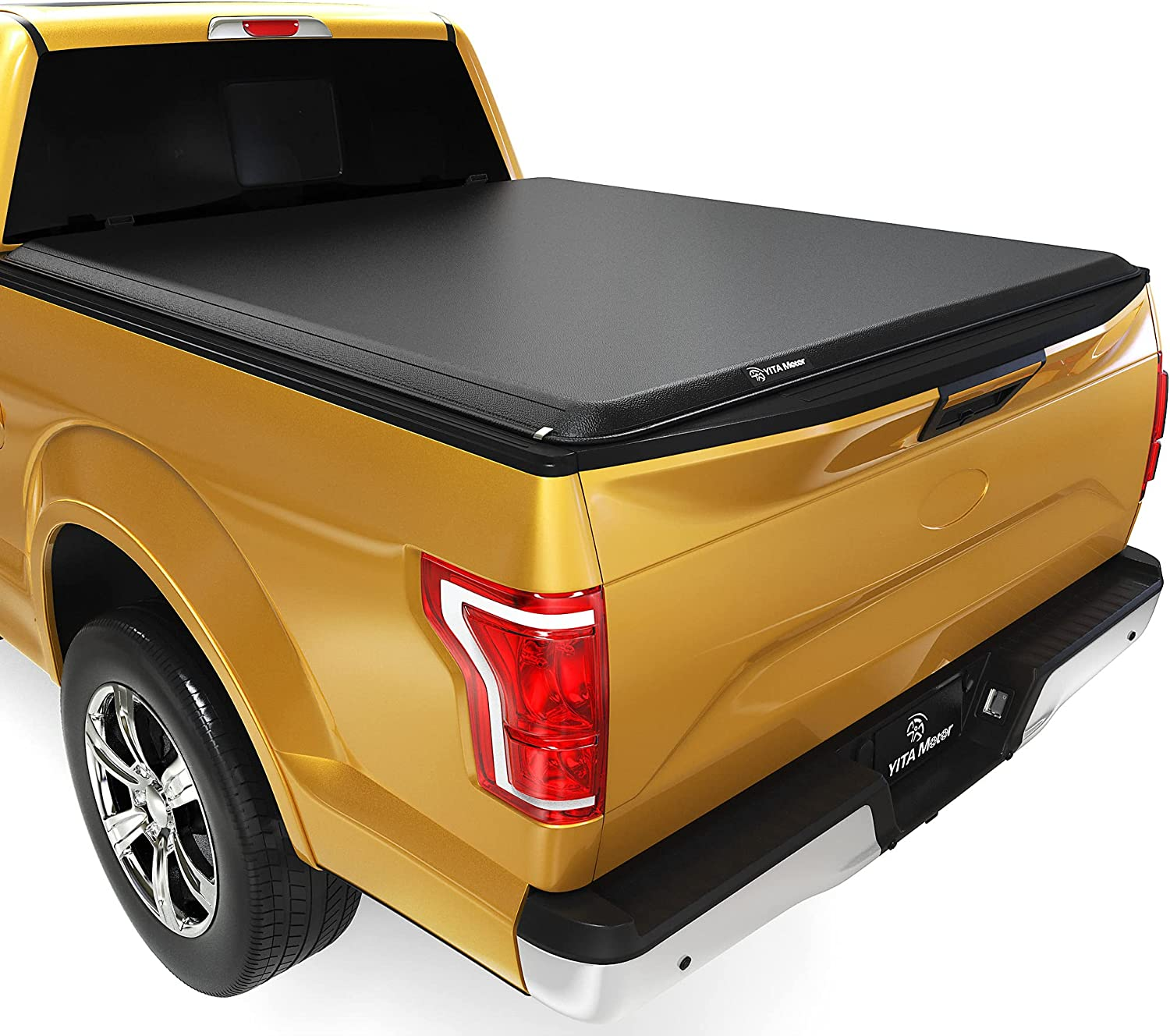 YITAMOTOR 2017-2024 Ford F-250 F-350 F250 F350 Super Duty Soft Roll Up Tonneau Cover, Styleside 6.75 ft Bed