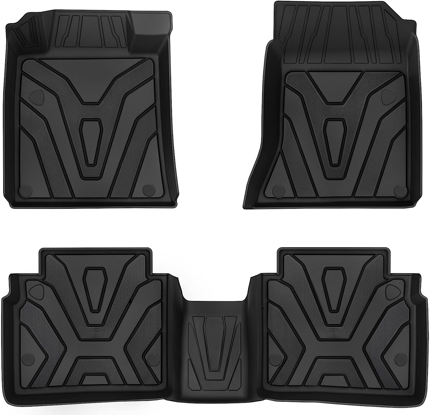 YITAMOTORFloor Mats Compatible with Nissan Altima 2019-2024, Custom Fit TPE All Weather Car Liners, 1st & 2nd Row Floor Liners, Black