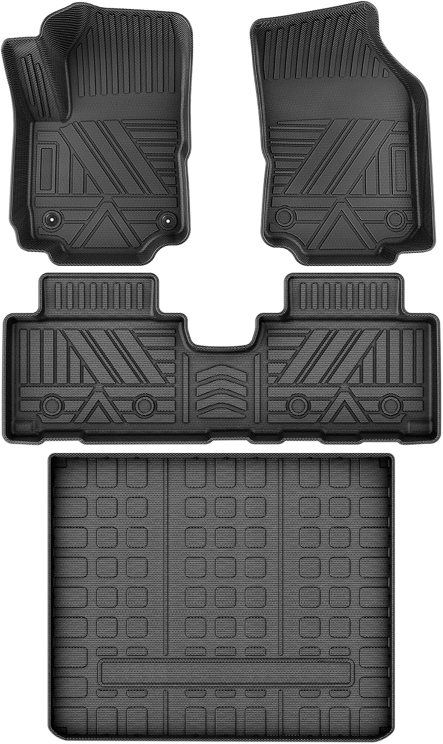 YITAMOTOR Floor Mats Cargo Liner for 2018-2024 Chevrolet Equinox w/o Rear Subwoofer 4pcs