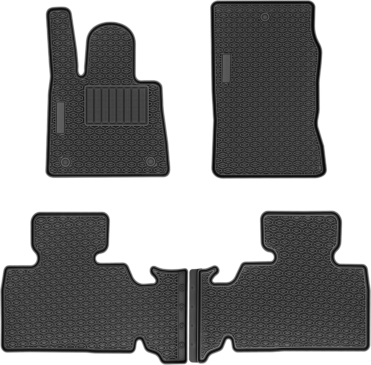 YITAMOTOR 2D Floor Mats For 2020-2023 Ford Explorer All Weather Waterproof Liners 3pcs