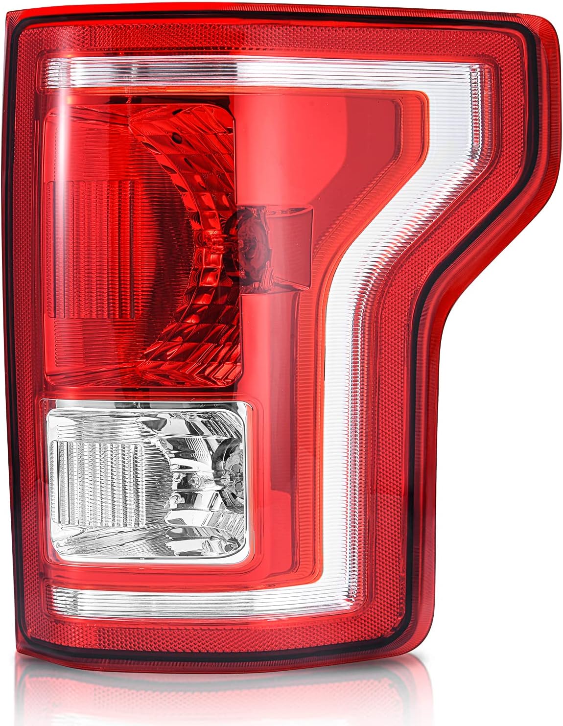 YITAMOTOR Tail Lights Assembly For 2015-2017 Ford F-150 Tail Lamps Taillights Taillamps Tail Light Red Clear OE Replacement Assembly - Passenger Side