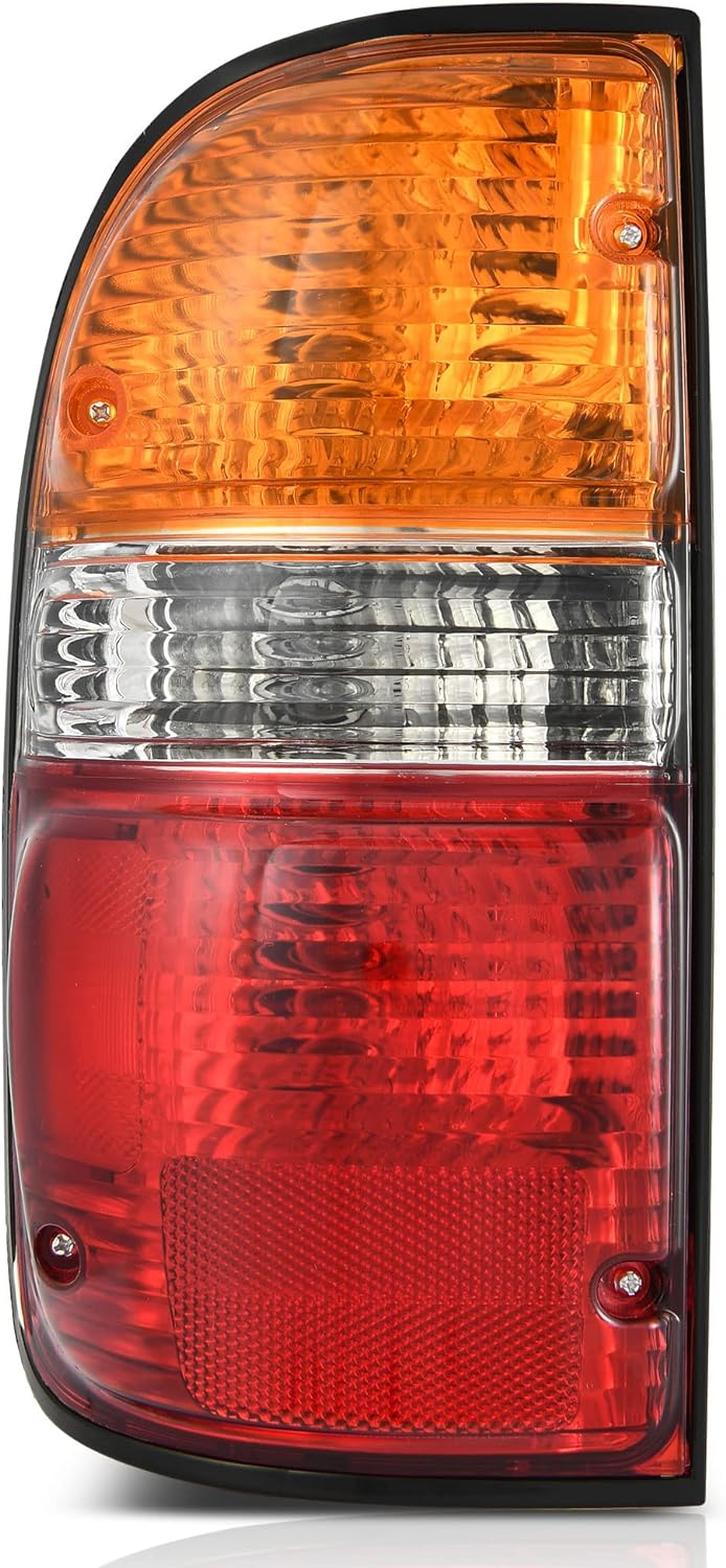 YITAMOTOR Left Driver Side Rear Taillight Tail Lamp Brake Lamp With Bulb Inside For 2001-2004 Tacoma Rear Taillight Brake Lamp - Red