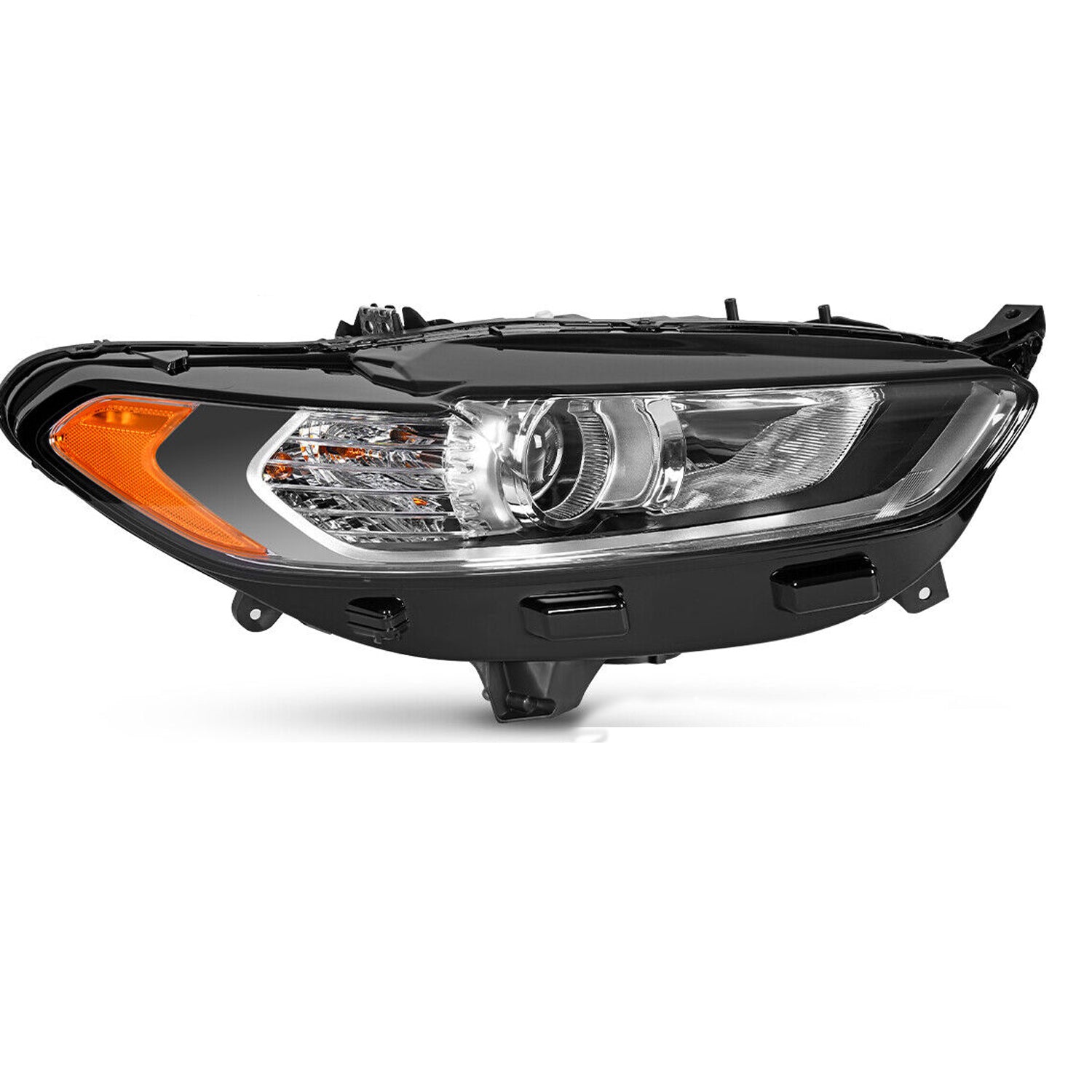 YITAMOTOR Passenger Side Projector Headlights for 2013-2016 Ford Fusion Headlamp w/ Bulb