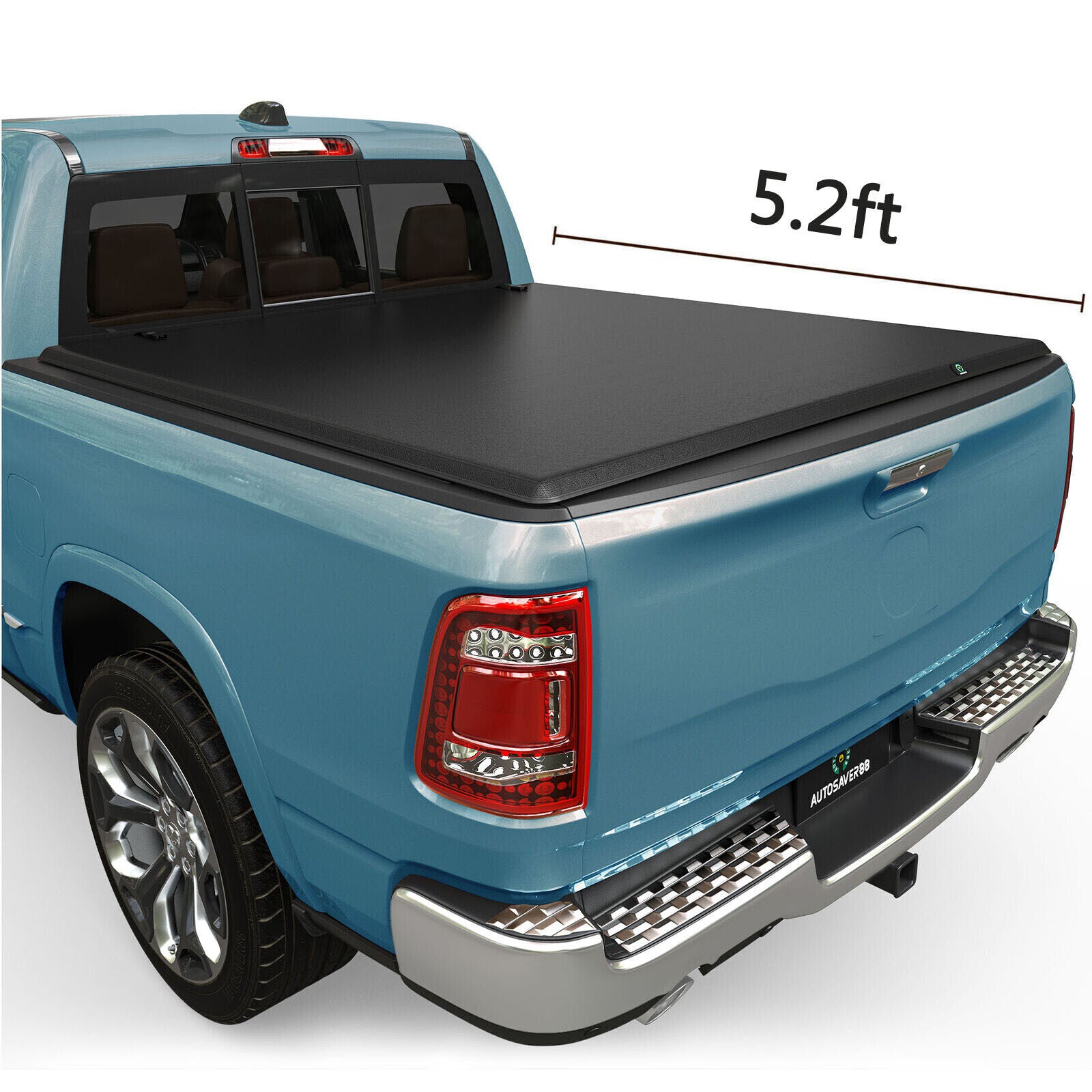 YITAMOTOR 5.2 ft Bed Tonneau Cover Soft Roll Up for 2015-2024 Chevrolet Colorado GMC Canyon