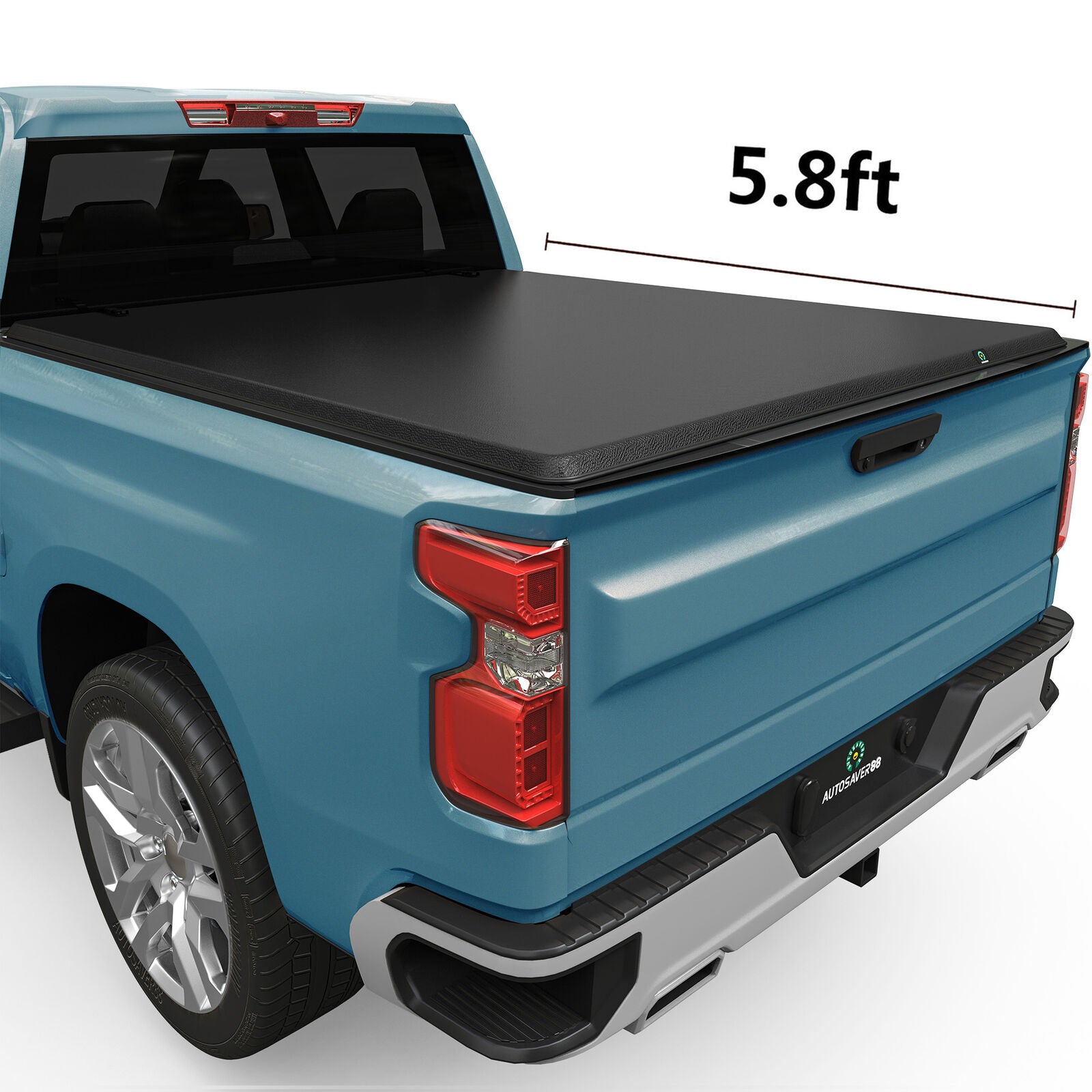 YITAMOTOR 5.8 ft Tonneau Cover Soft Roll Up for 2019-2024 Chevrolet Silverado/GMC Sierra 1500