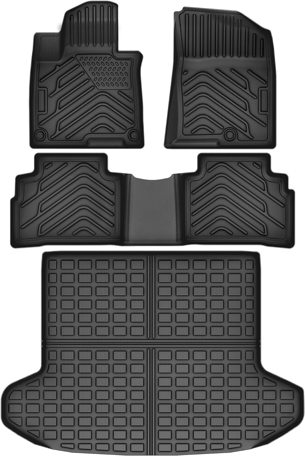 YITAMOTOR Floor Mats for 2023-2024 Kia Sportage(Not Hybrid), All Weather Custom Fit for Kia Sportage Gasoline TPE Rubber Liners Set Sportage Waterproof Interior Accessories, Black