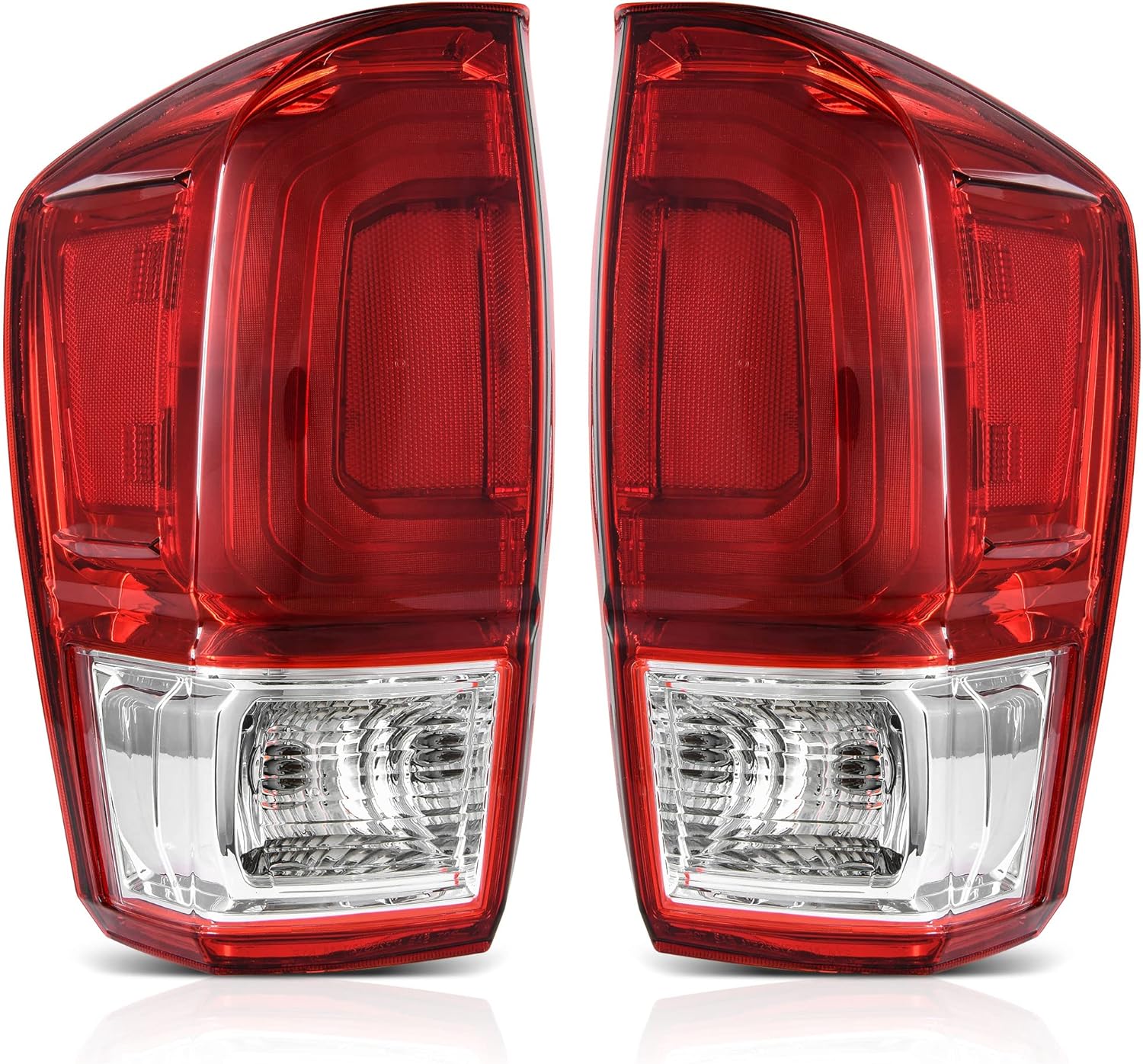 YITAMOTOR Rear Taillight Tail Lamp Brake Lamp Compatible With 2016-2022 Tacoma OE Replacement - Passenger and Driver Side(Left and Right)