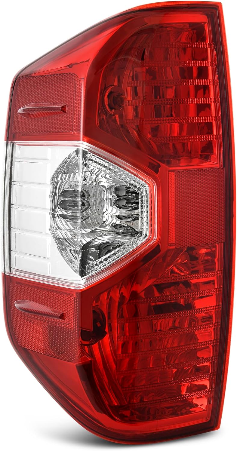 YITAMOTOR Tail Lights Assembly Compatible with 2014-2021 Toyota Tundra, Red Clear OE Replacement Taillights - Driver Side