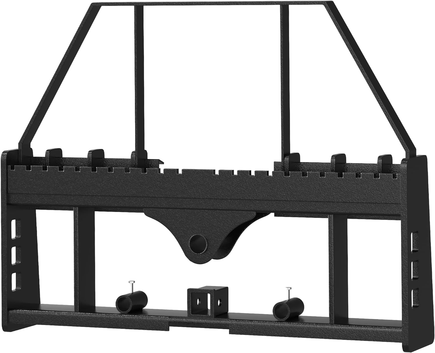 4000lbs Pallet Fork Frame Attachment, 45" Skid Steer Pallet Fork Frame with 2" Hitch Receiver & Spear Sleeves for Loaders Tractors Quick Tach Mount