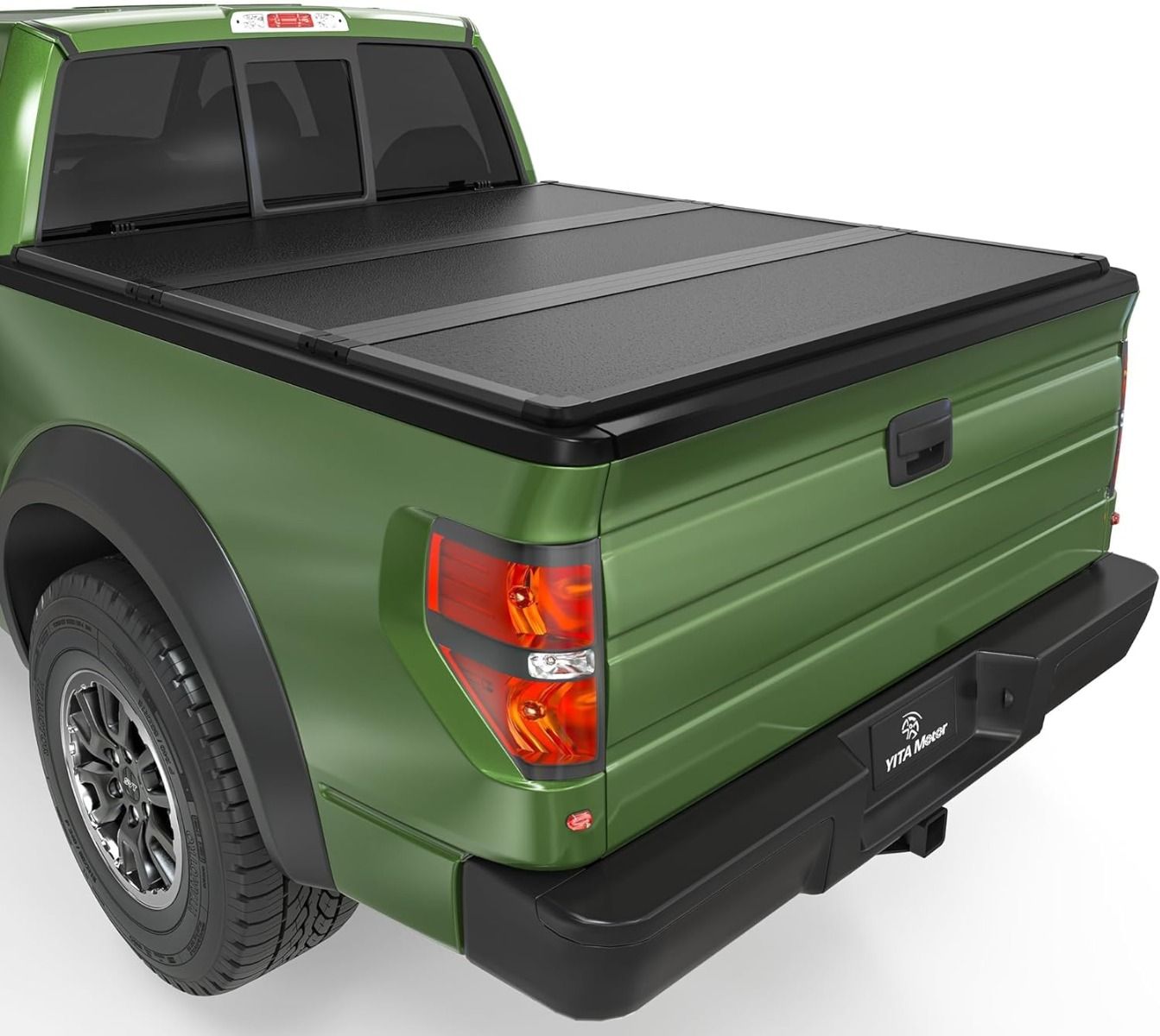 YITAMOTOR 5.5 ft Hard Tri-Fold Truck Bed Tonneau Cover For 15-24 Ford F-150 F150 Waterproof