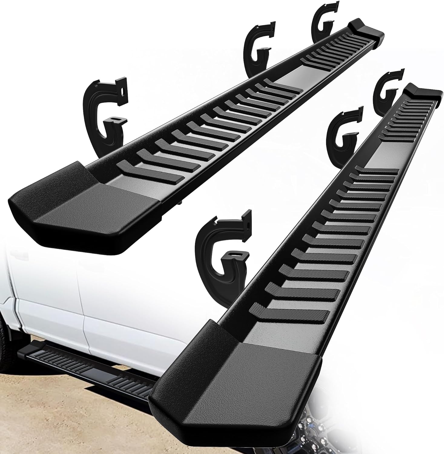 YITAMOTOR 6 Inches Running Boards Replacement for 2004-2014 Ford F150 SuperCrew Cab Side Steps Textured Black Nerf Bars