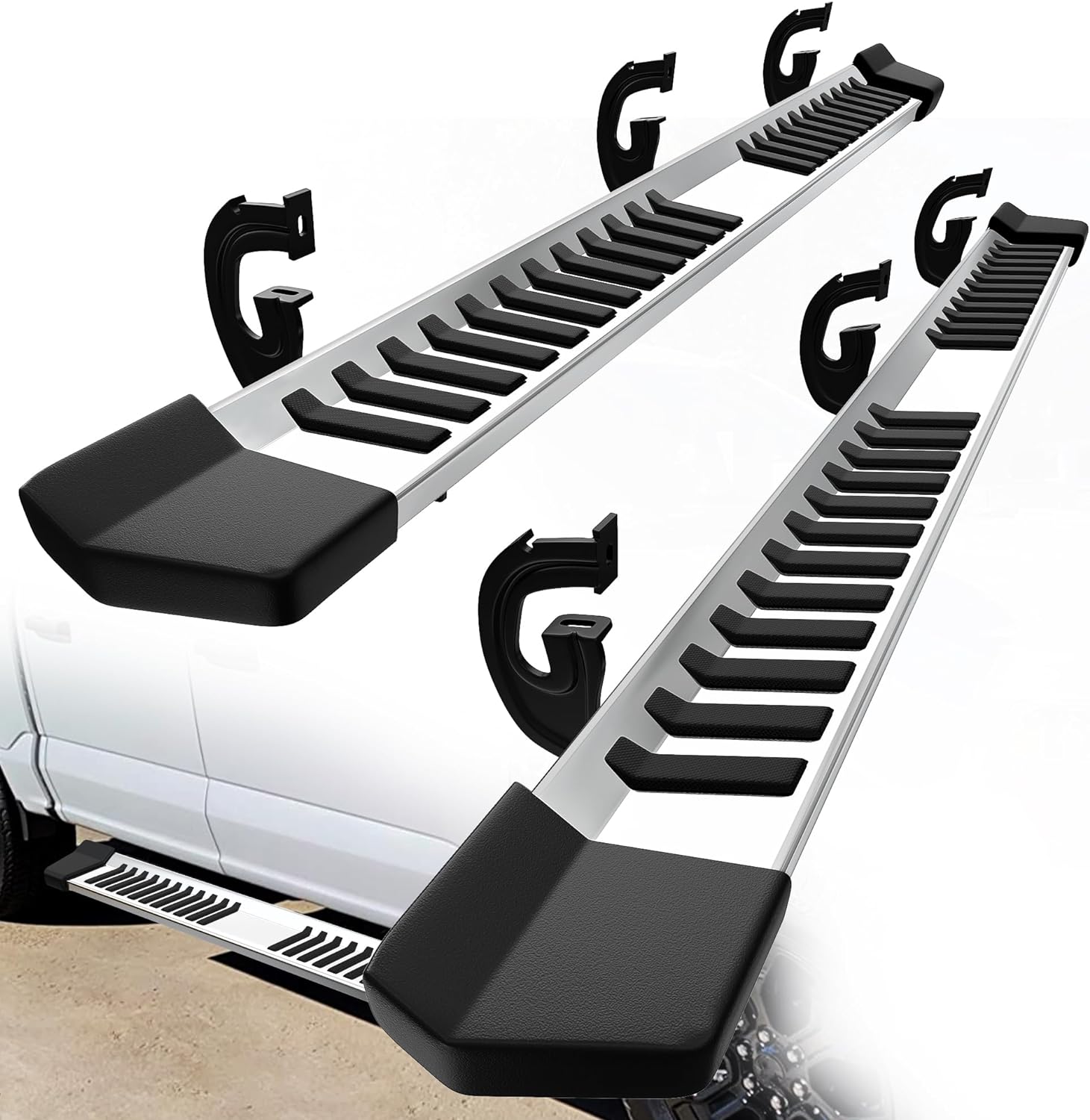 YITAMOTOR 6 Inches Running Boards Replacement for 2004-2014 Ford F150 SuperCrew Cab Side Steps Stainless Steel Nerf Bars