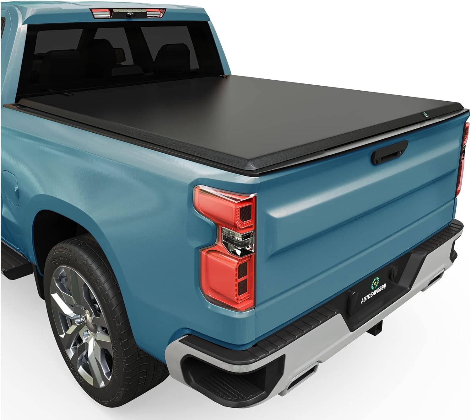 YITAMOTOR Soft Quad-fold Truck Bed Tonneau Cover Compatible with 2019-2024 Chevy Silverado/GMC Sierra 1500 New Body Style 6.6 ft Bed