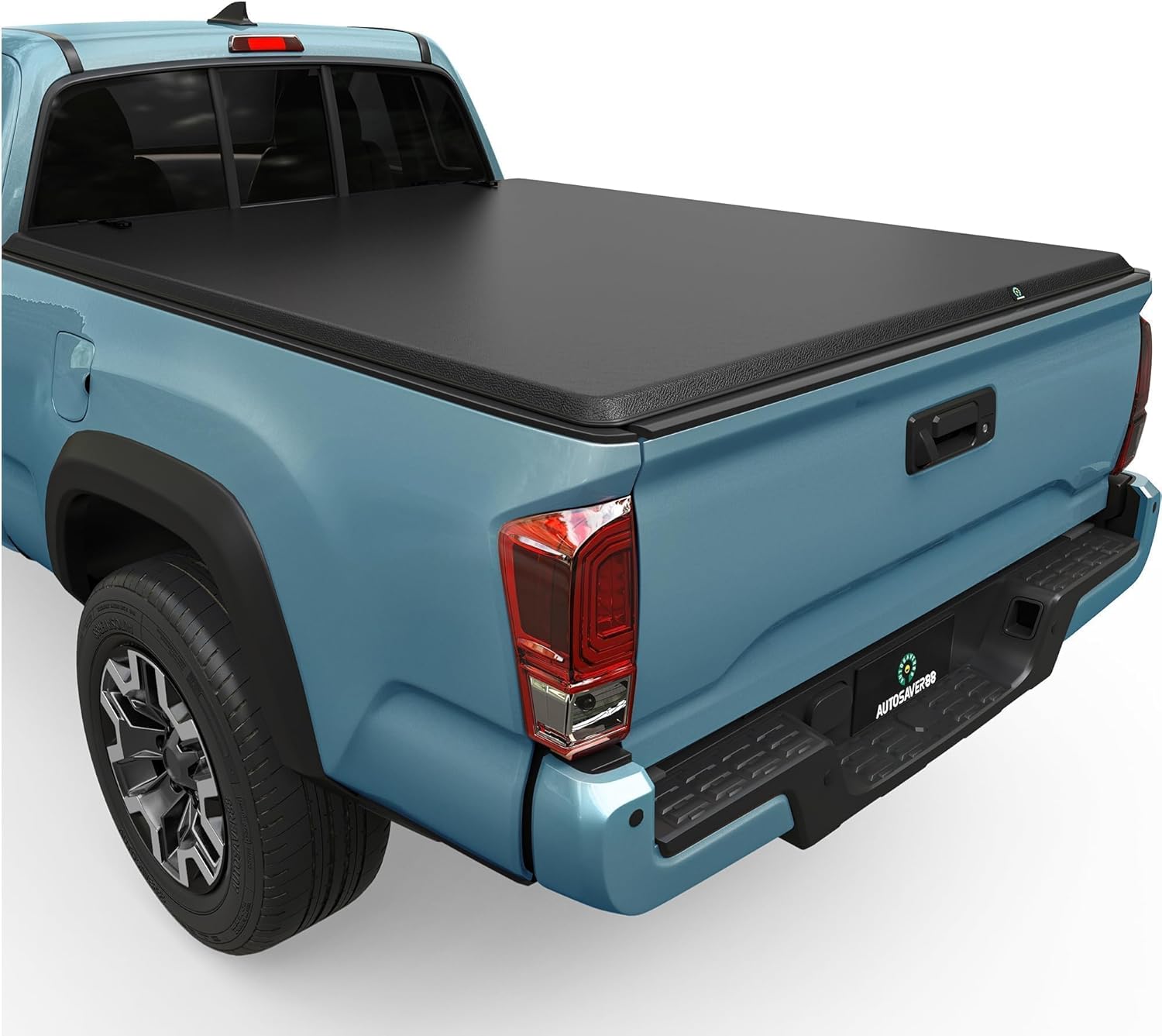 YITAMOTOR Soft Roll Up Truck Bed Tonneau Cover Compatible with 2016-2023 Toyota Tacoma (Excl. Trail Edition) 6ft Bed with Deck Rail System