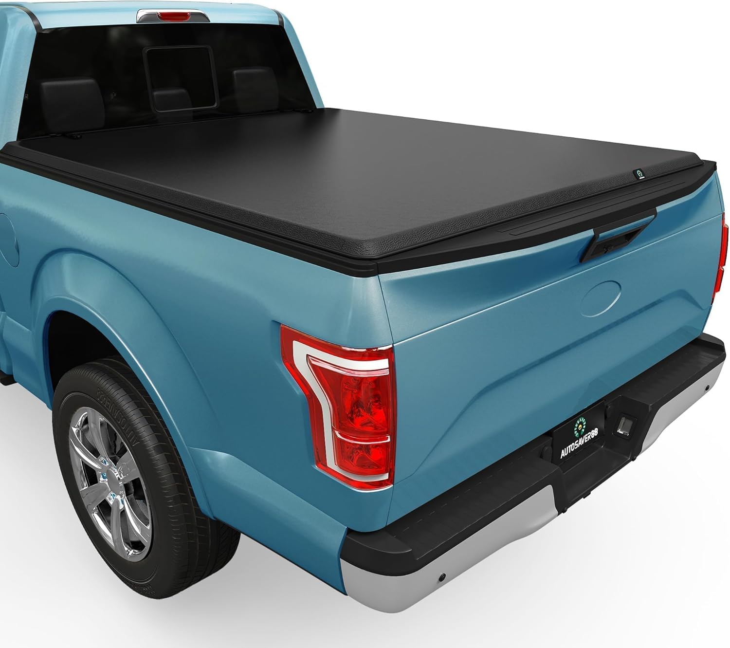 YITAMOTOR Soft Roll Up Truck Bed Tonneau Cover Compatible with 2015-2024 Ford F-150 (Excl. Raptor Series) 5.5ft Bed