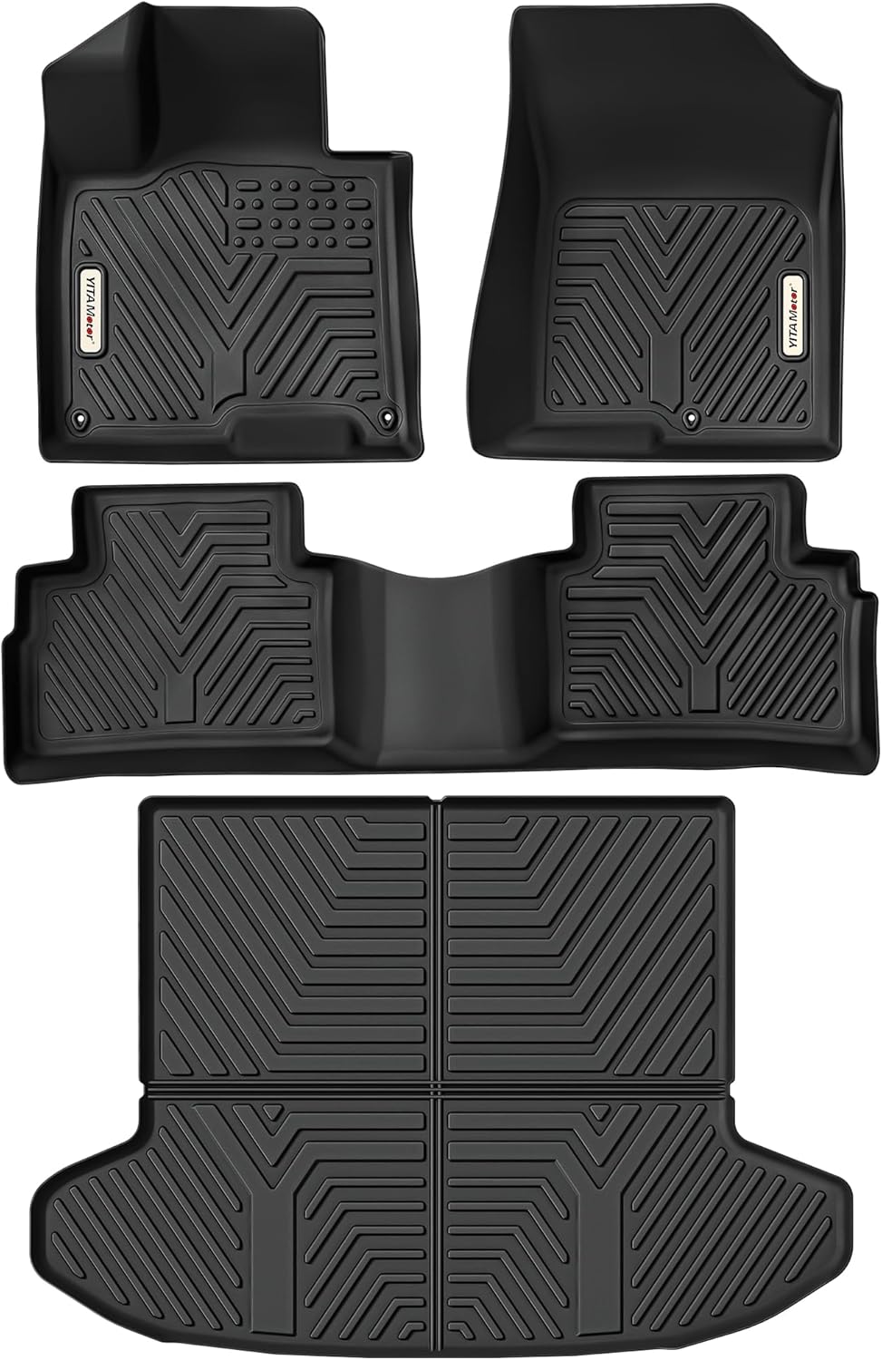 YITAMOTOR Floor Mats & Cargo Liner Fit for 2023 2024 Kia Sportage(Not Hybrid), TPE All Weather Custom Fit for Kia Sportage Floor Mats Cargo Liner Waterproof Interior Accessories