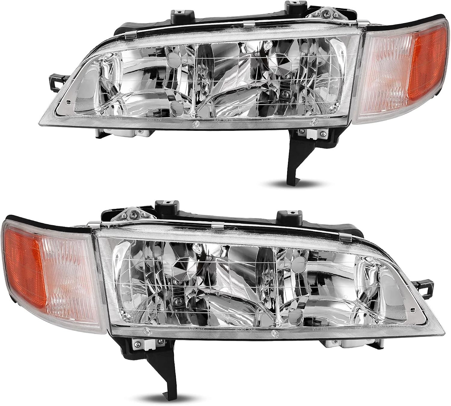 YITAMOTOR Headlights Assembly Compatible with 94-97 Honda Accord Headlamp Replacement Pair Driver and Passenger Side